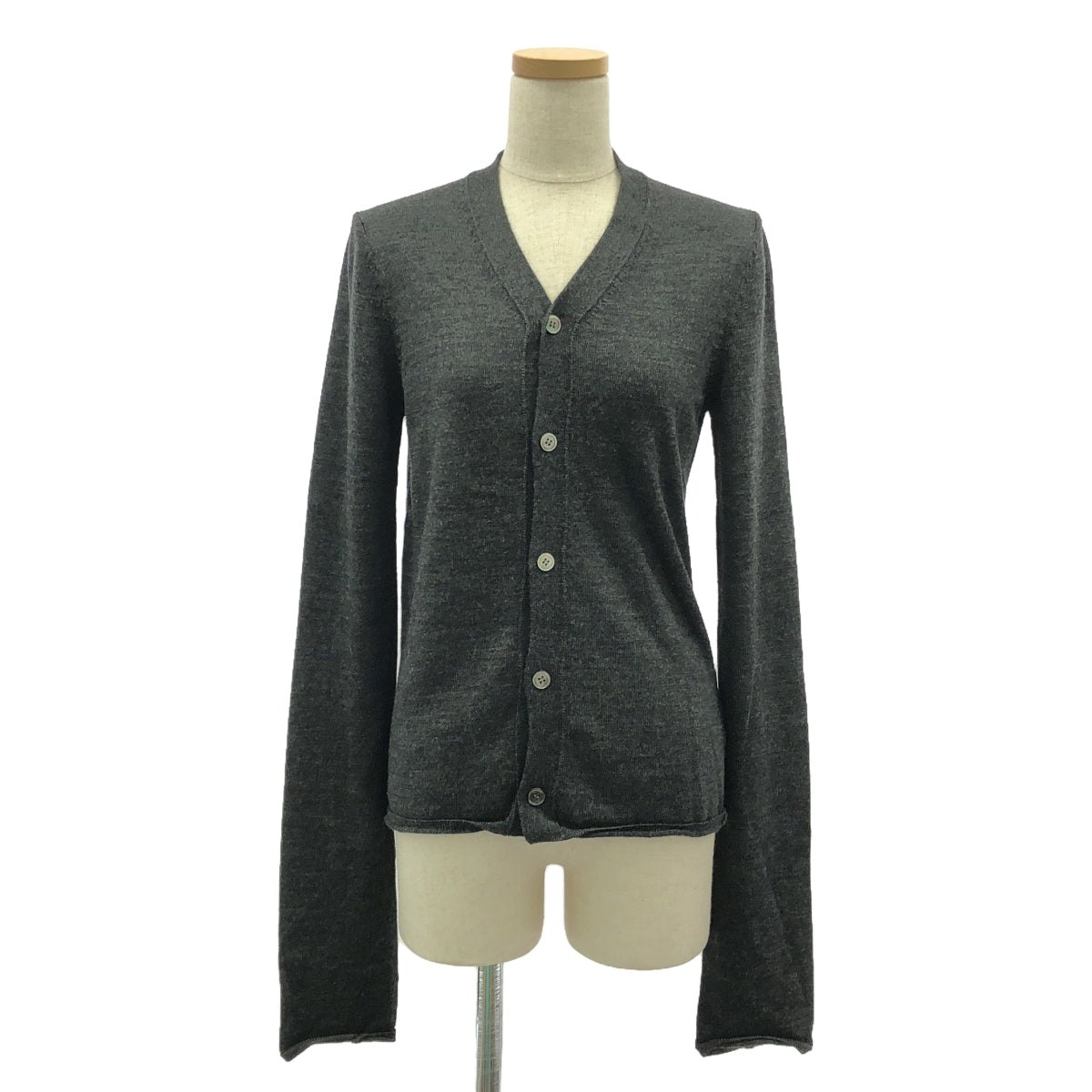 COMME des GARCONS / コムデギャルソン | 2014AW | ロングスリーブ ニット カーディガン | S | ダークグレー | レディース