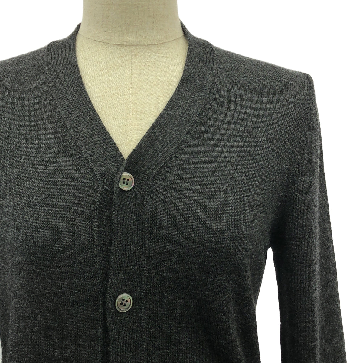 COMME des GARCONS / コムデギャルソン | 2014AW | ロングスリーブ ニット カーディガン | S | ダークグレー | レディース