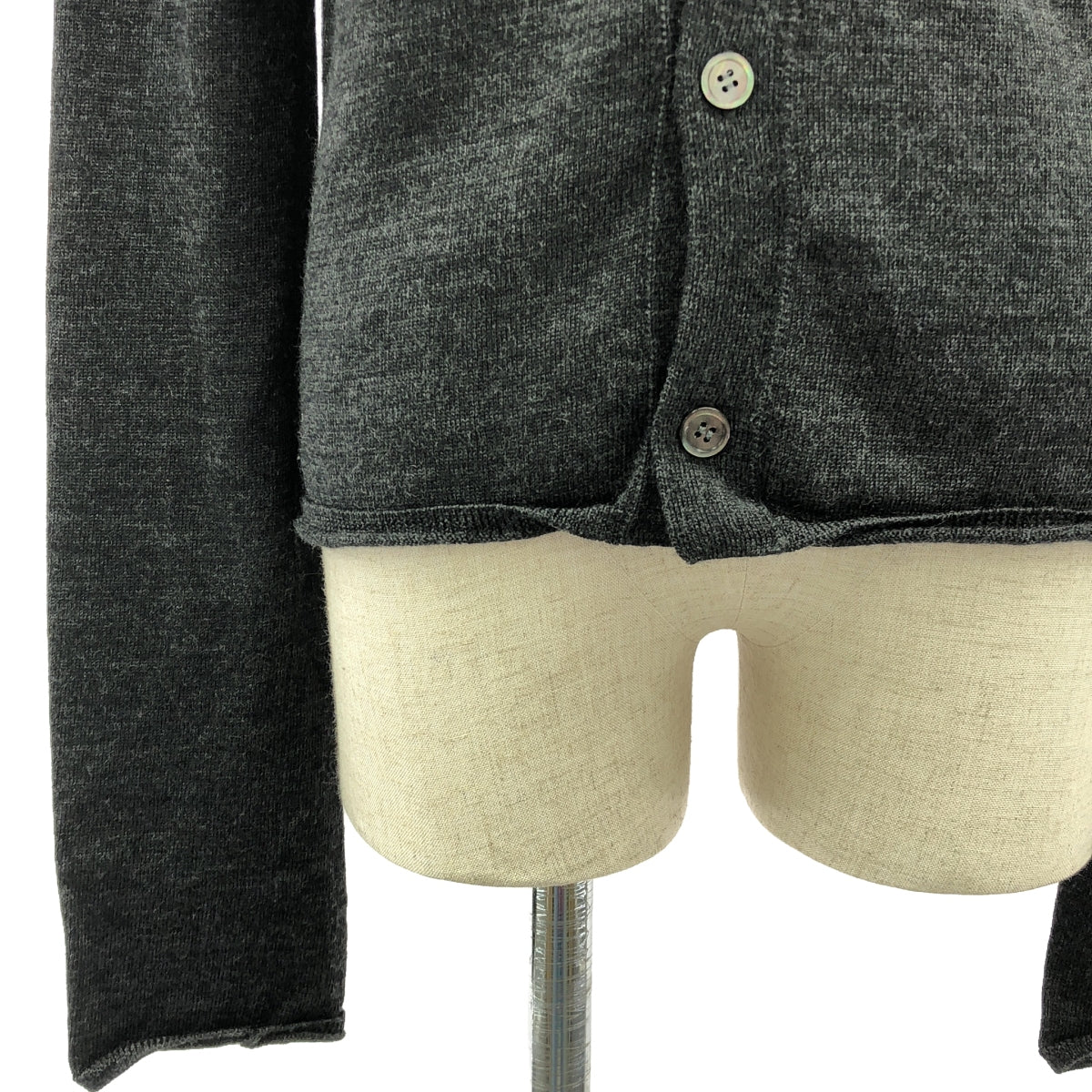 COMME des GARCONS / コムデギャルソン | 2014AW | ロングスリーブ ニット カーディガン | S | ダークグレー | レディース