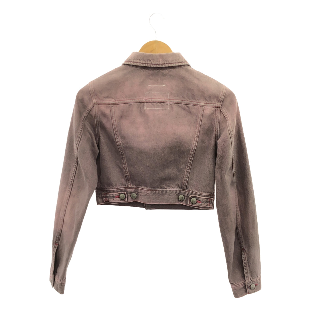 【新品】 MM6 Maison Margiela / エムエムシックスメゾンマルジェラ | 2023SS | Gジャン ショート デニムジャケット | 40 | パープル | レディース