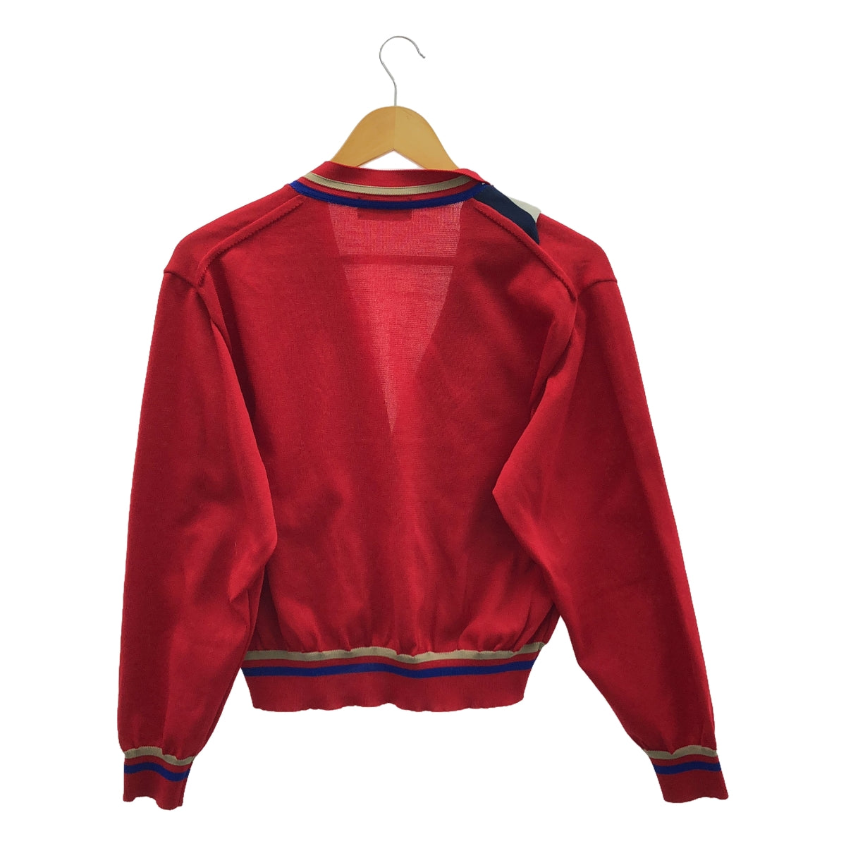 kolor / 컬러 | 폴리 에스테르 비대칭 니트 카디건 | 2 | 레드 | 여성