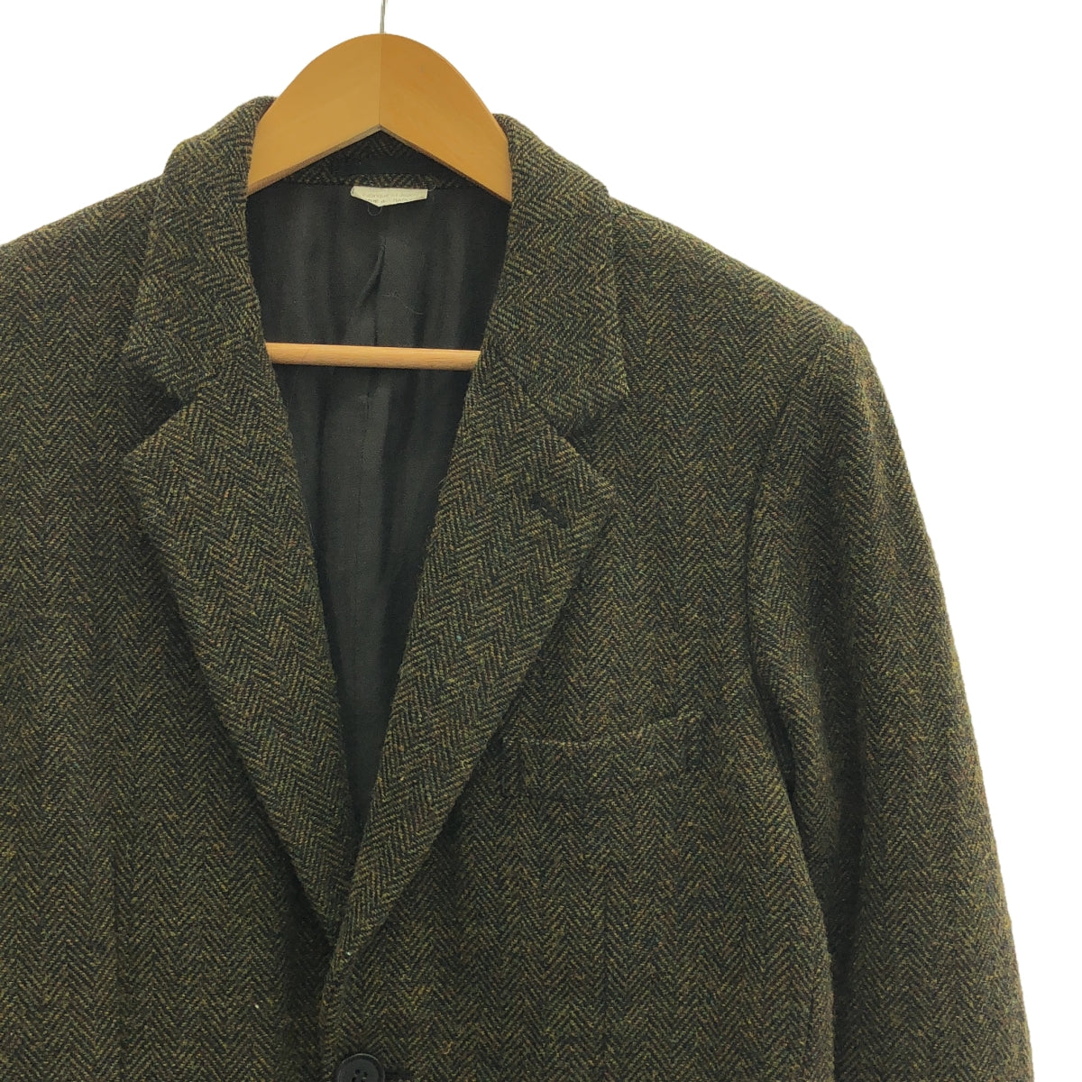COMME des GARCONS HOMME DEUX | 2014AW | Wool herringbone 3B tailored jacket | M | Khaki | Men's