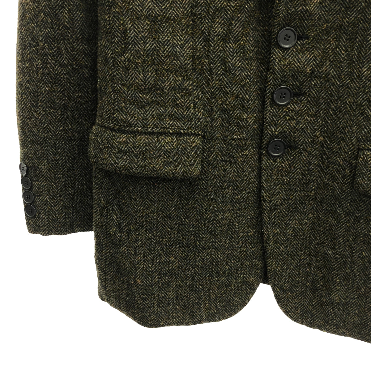 COMME des GARCONS HOMME DEUX | 2014AW | Wool herringbone 3B tailored jacket | M | Khaki | Men's