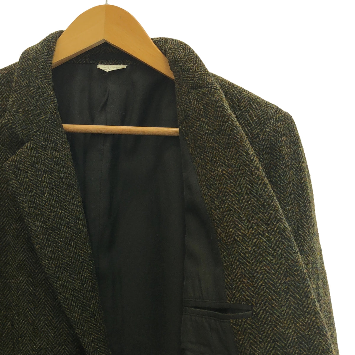 COMME des GARCONS HOMME DEUX | 2014AW | Wool herringbone 3B tailored jacket | M | Khaki | Men's