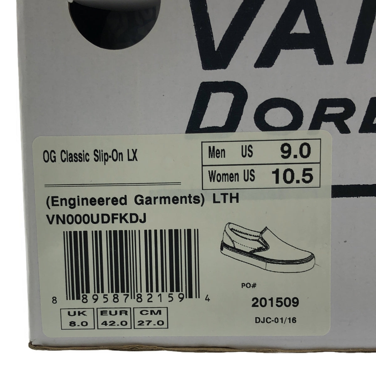 Engineered Garments / 엔지니어드 가먼츠 | VANS OG CLASSIC SLIP-ON LX 반즈 클래식 슬립온 비대칭 머티리얼 스니커즈 | 27 | 남성