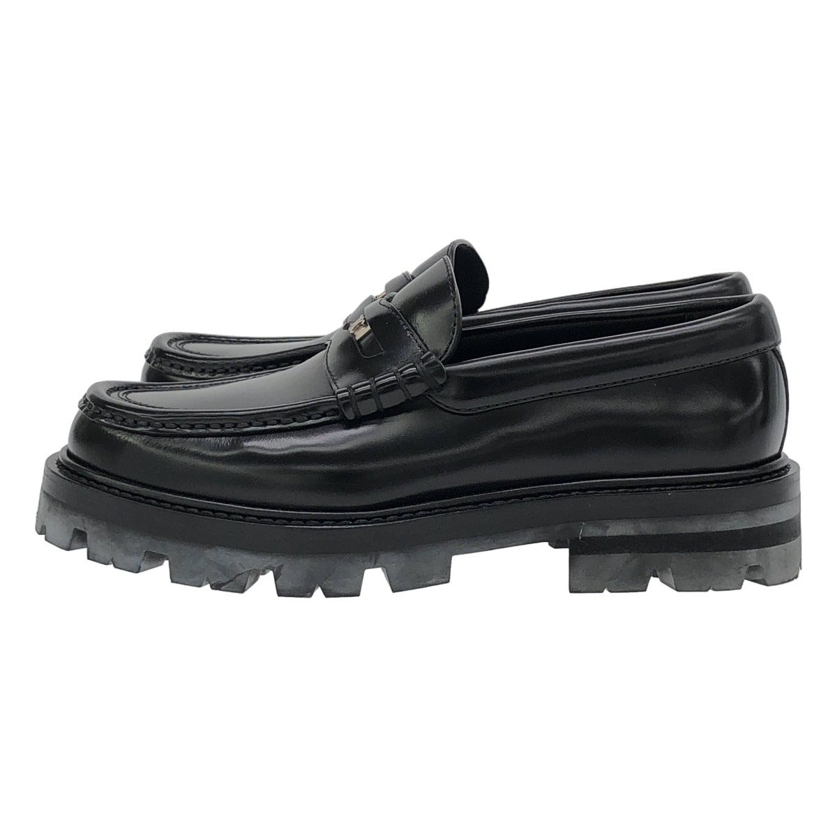 【美品】  CELINE / セリーヌ | トリオンフ マーガレット ペニーチャンキー ローファー | 34 | ブラック | レディース