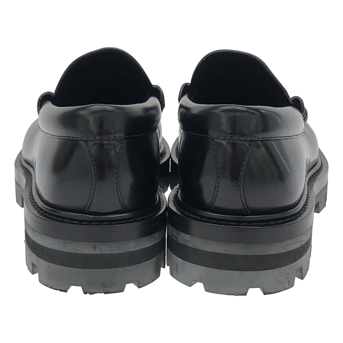 【美品】  CELINE / セリーヌ | トリオンフ マーガレット ペニーチャンキー ローファー | 34 | ブラック | レディース