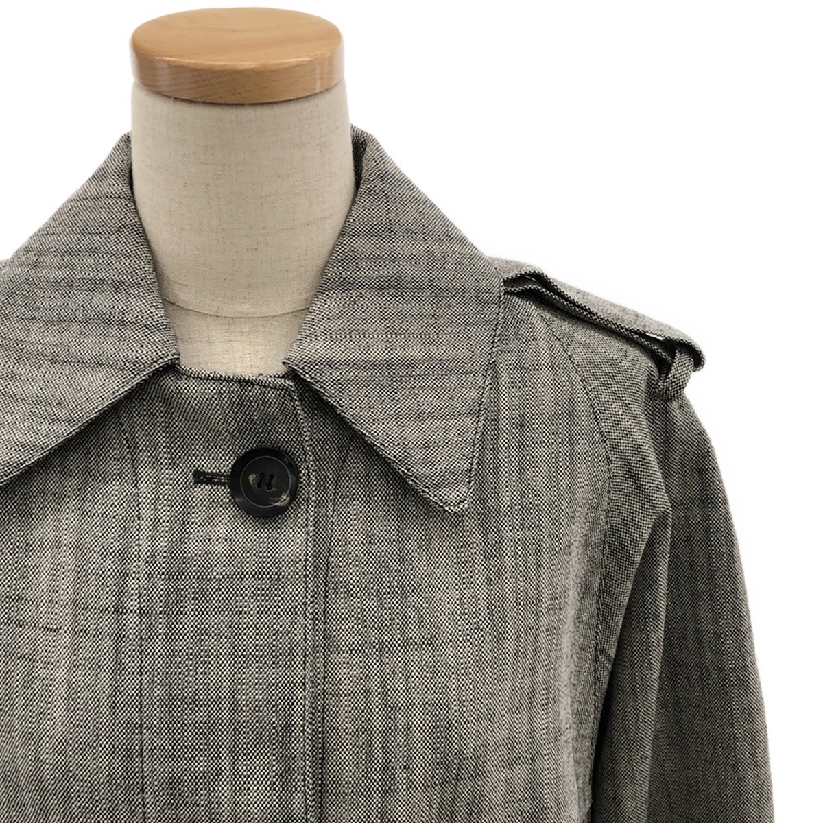 【미품】 Christian Wijnants / 기독교 와이넌츠 | 울 스텐 컬러 코트 | 34 | 블랙/화이트 | 여성