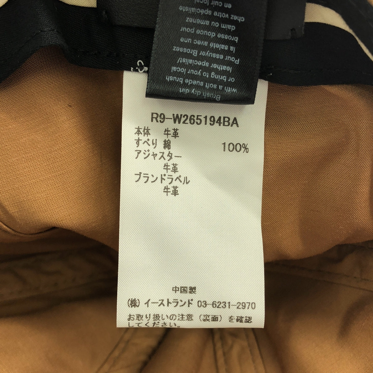 rag & bone / ラグアンドボーン | レザー スエード キャップ 帽子 | F | ベージュ | レディース