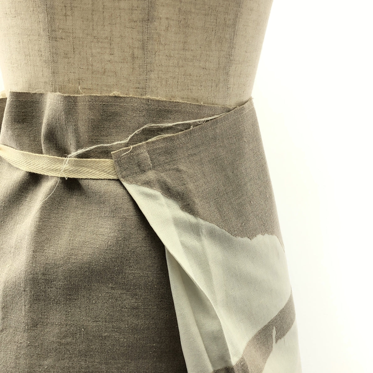JUNYA WATANABE COMME des GARCONS / Junya Watanabe | AD1997 | Linen cut wrap long skirt |
