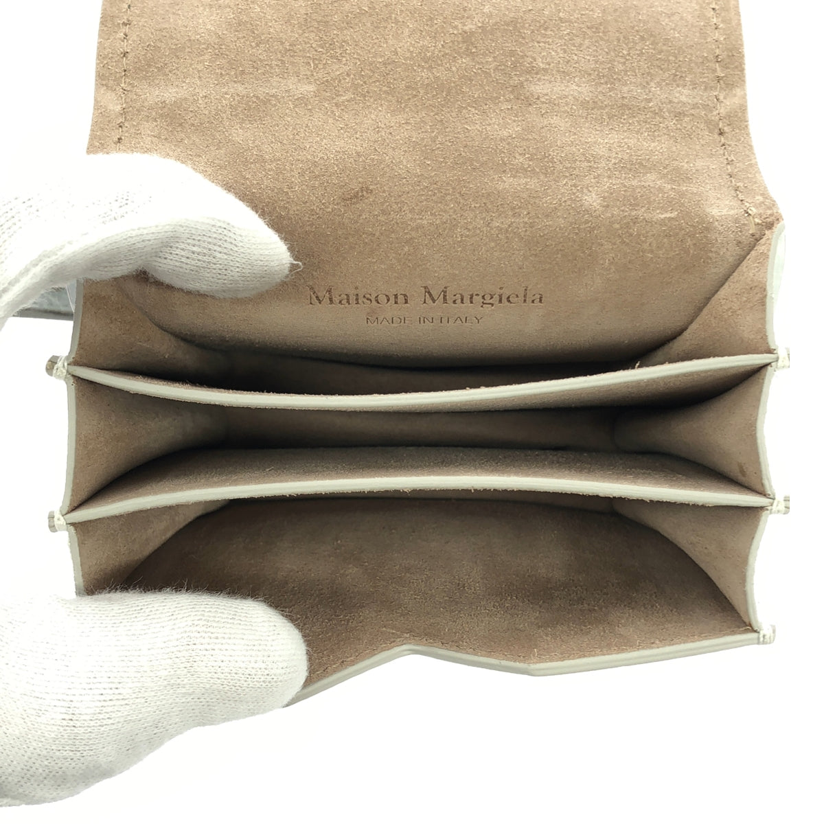 【新品】 Maison Margiela / メゾンマルジェラ | Small Crossbody Flap Bag ショルダー バッグ | ホワイト | レディース
