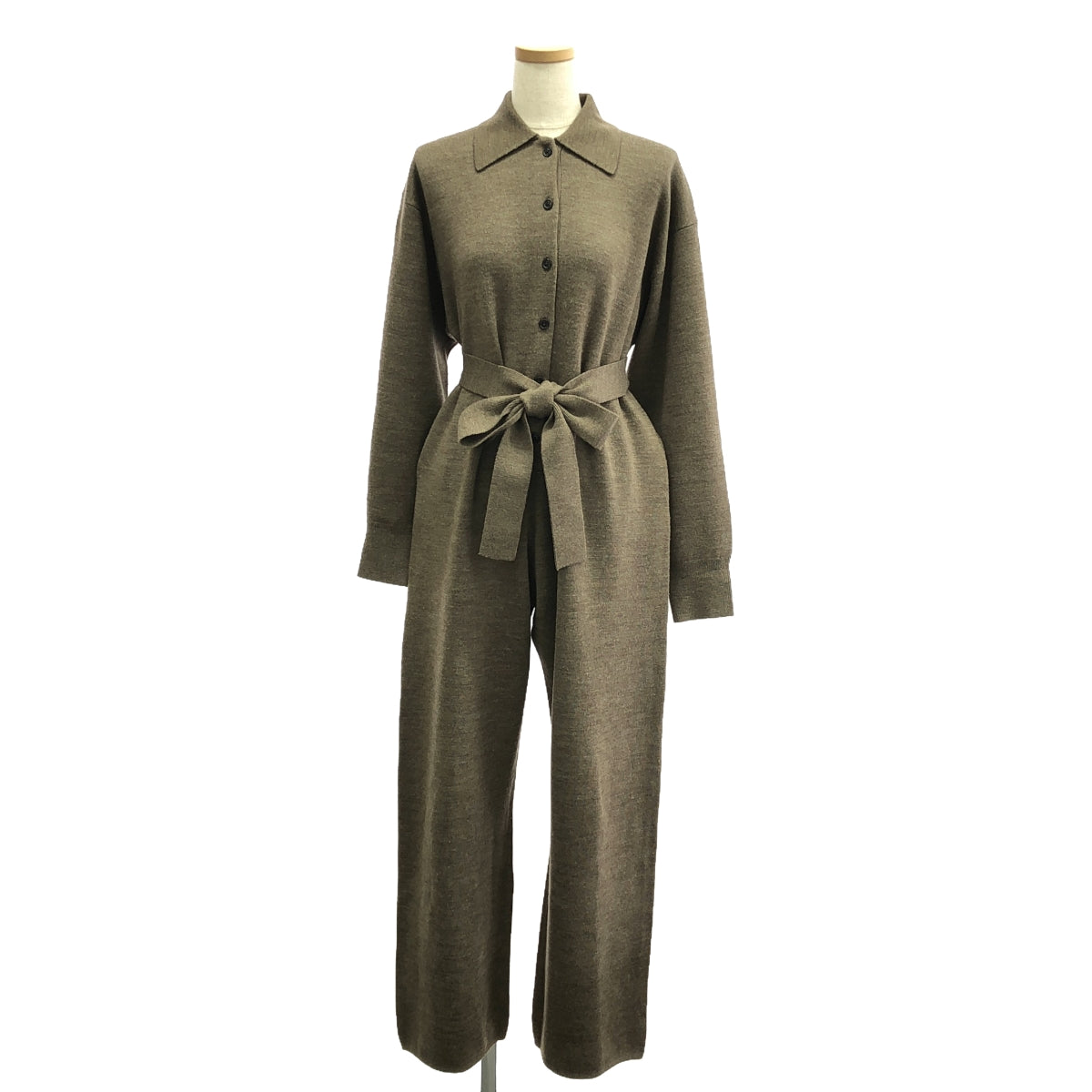 CLANE / クラネ | LOOSE KNIT ALL IN ONE ニット オールインワンパンツ | 1 | レディース