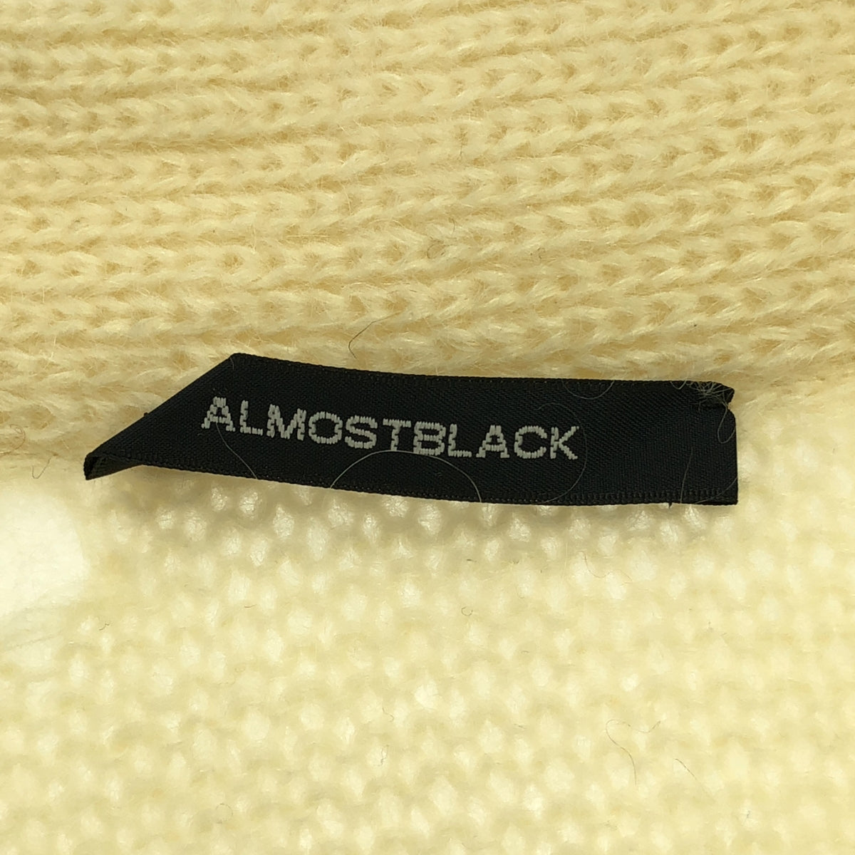 ALMOSTBLACK / Almost Black | ORIGINAL STENLESS BUTTON MOHAIR CARDIGAN | 1 | Beige | Men's