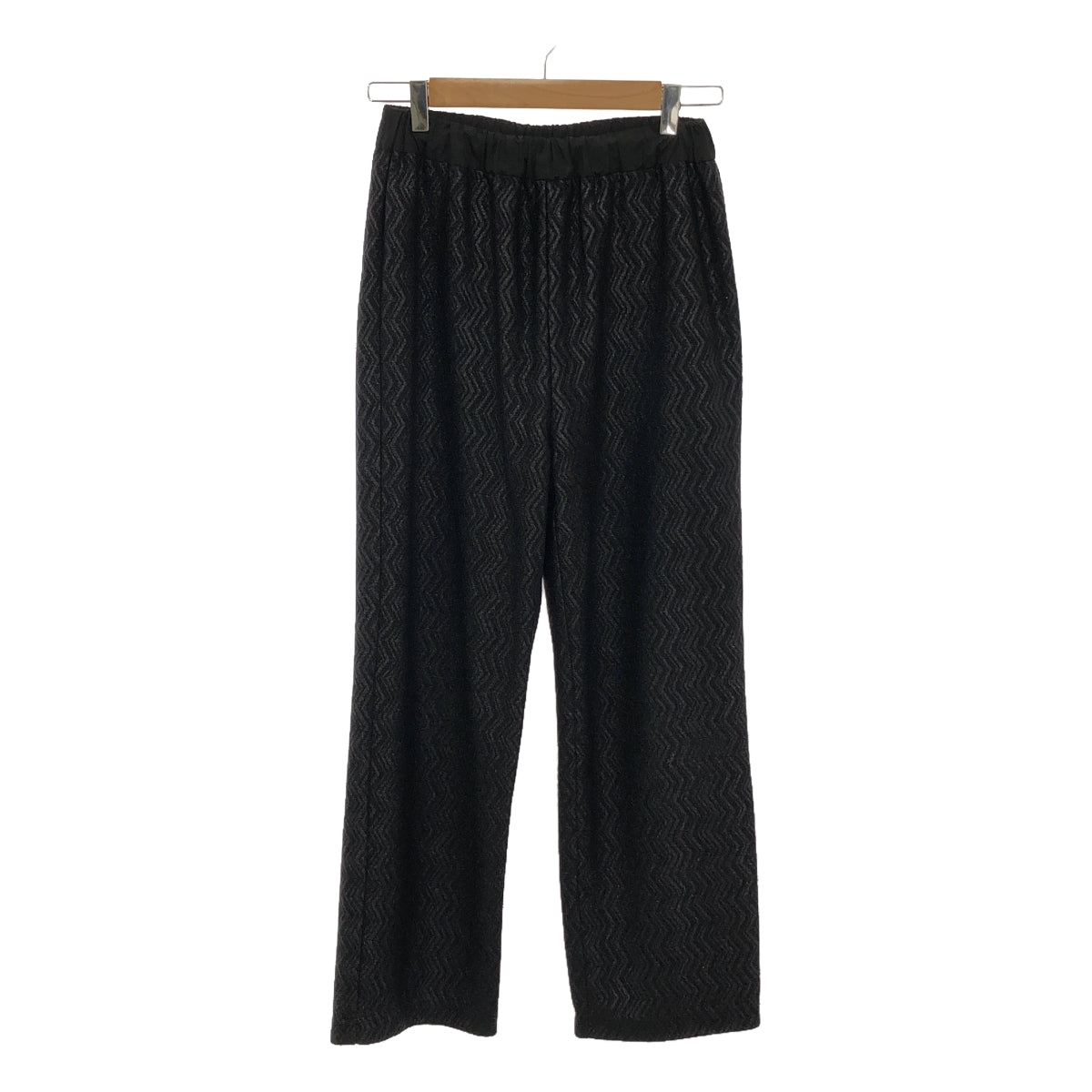 CITYSHOP / シティショップ | 2022SS | ポリエステル 総柄 イージーパンツ | S | ブラック | レディース