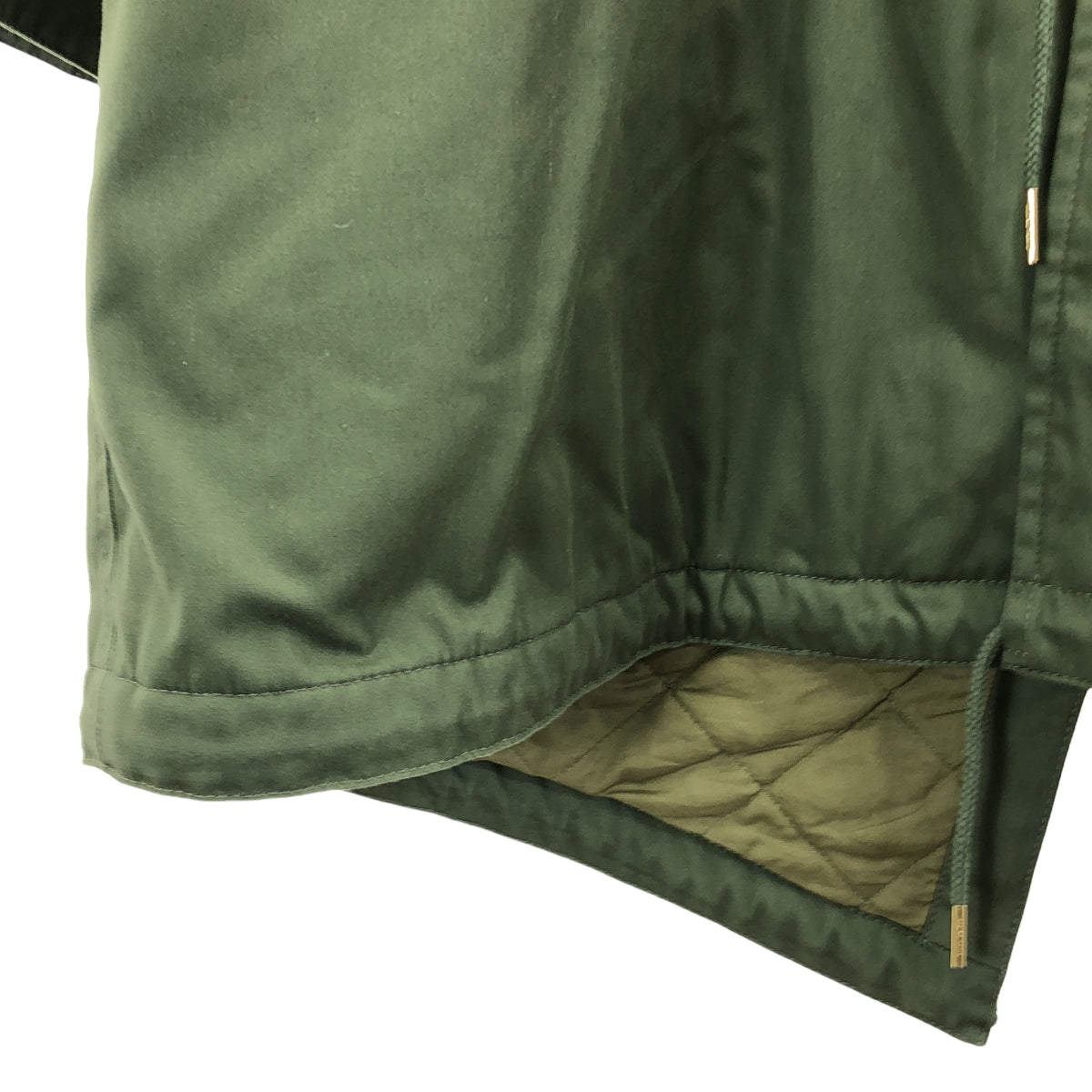 【美品】  CELINE / セリーヌ | 2023AW | Technical Cotton Military Park ミリタリーパーカ | 40 | カーキ | レディース