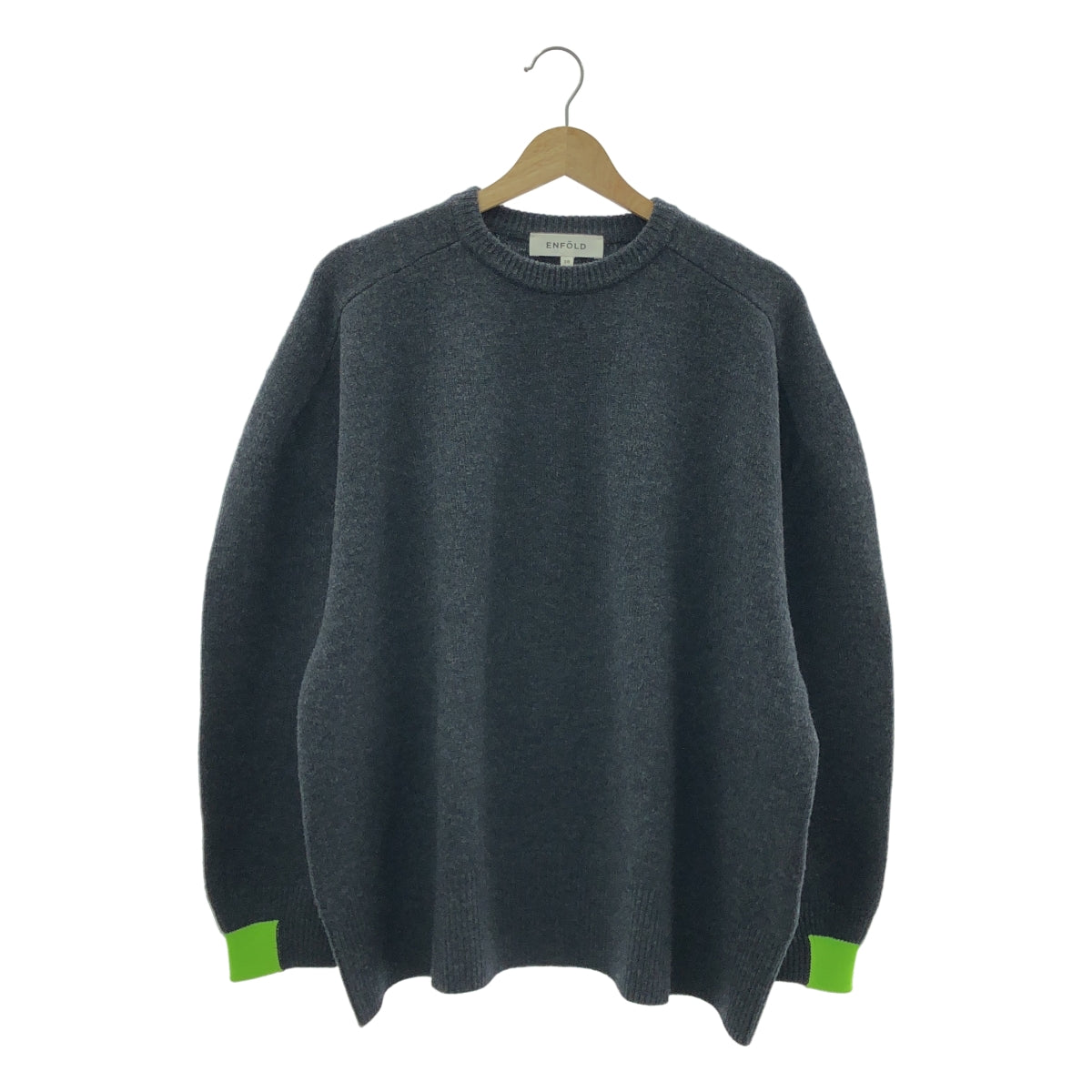 ENFOLD / 엠 폴드 | 2023AW | WIDE CIRCLE PULLOVER 크루넥 니트 | 38 | 여성