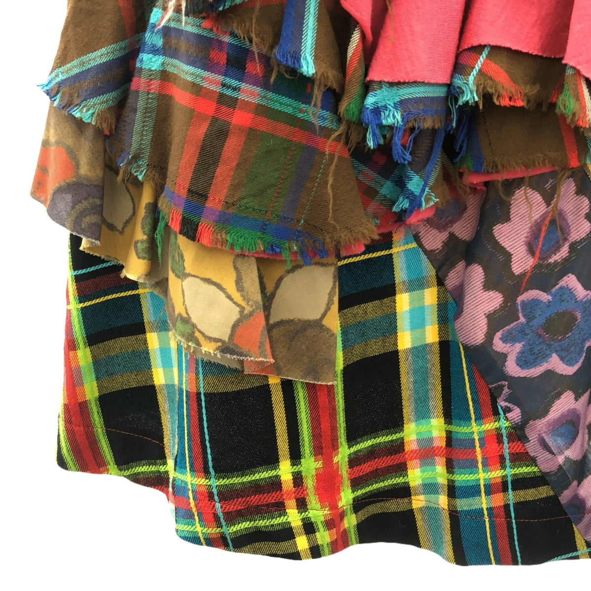 robe de chambre COMME des GARCONS | AD2000 | Patchwork long asymmetrical skirt |