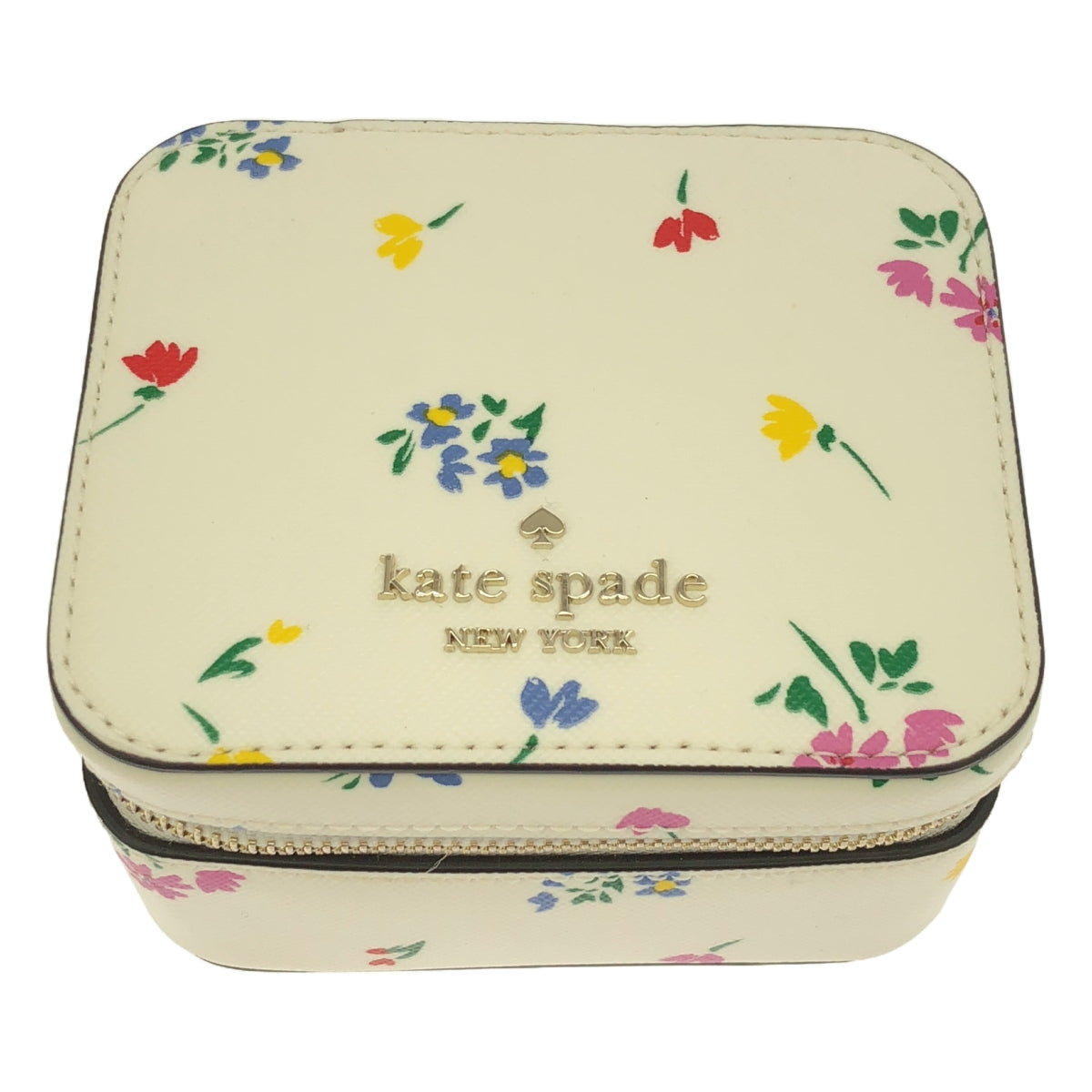 【新品】 KATE SPADE / ケイトスペード | ステイシー ガーデン ブーケ ディッツィー プリント ボックス ジュエリー ホルダー | クリームマルチ | レディース