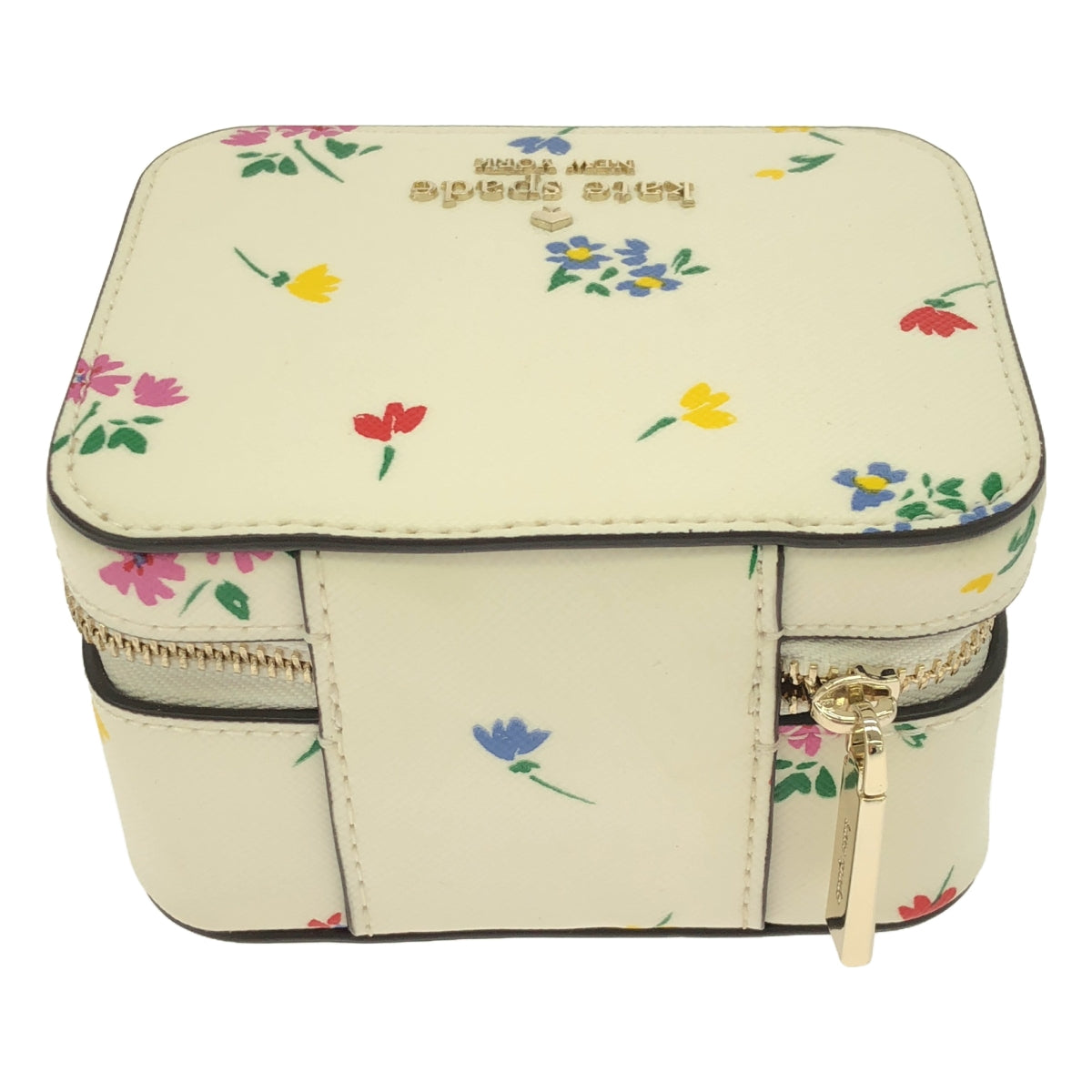 【新品】 KATE SPADE / ケイトスペード | ステイシー ガーデン ブーケ ディッツィー プリント ボックス ジュエリー ホルダー | クリームマルチ | レディース