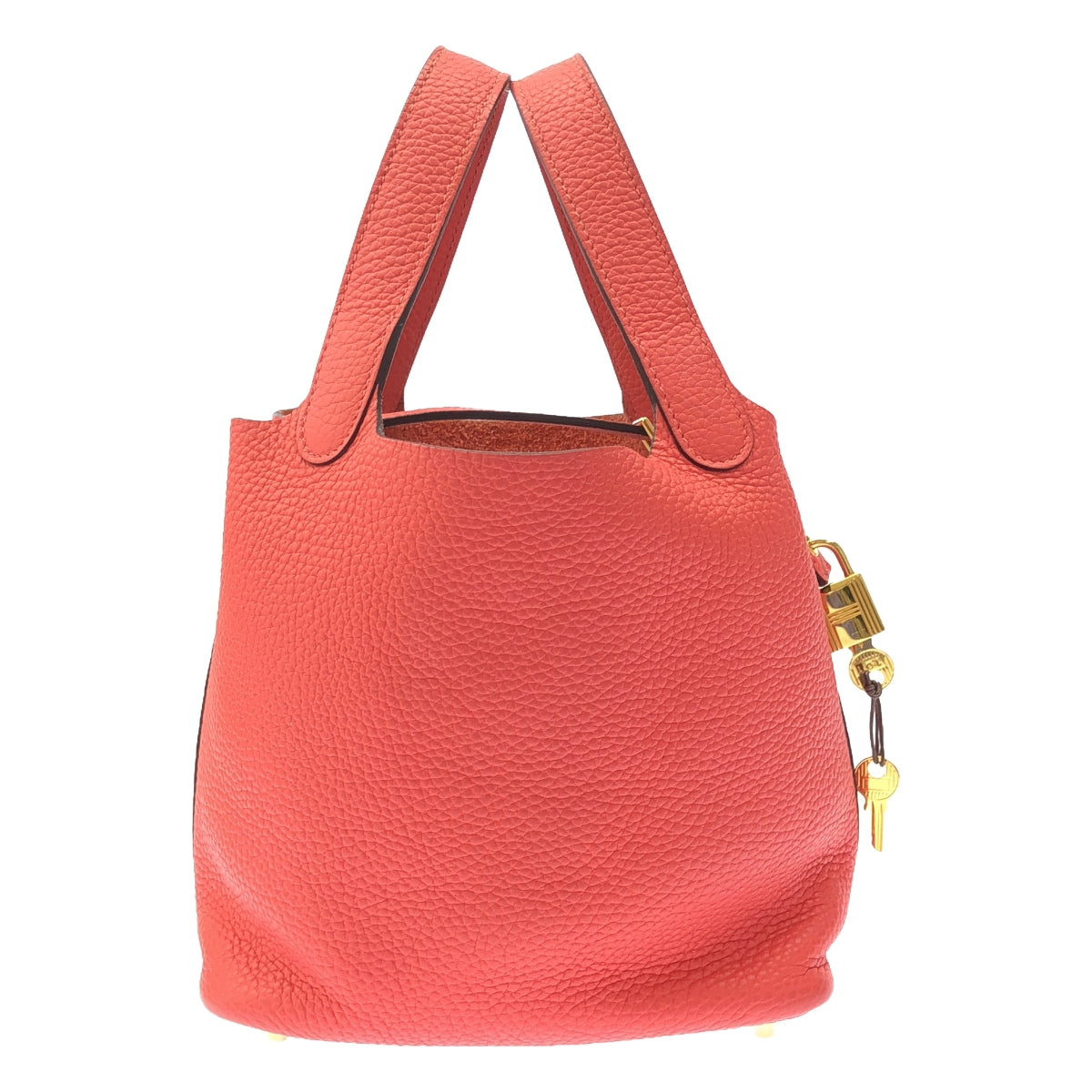【美品】 HERMES / エルメス | ピコタンロックPM トリヨンクレマンス レザー ハンドバッグ | ルージュガランス | レディース
