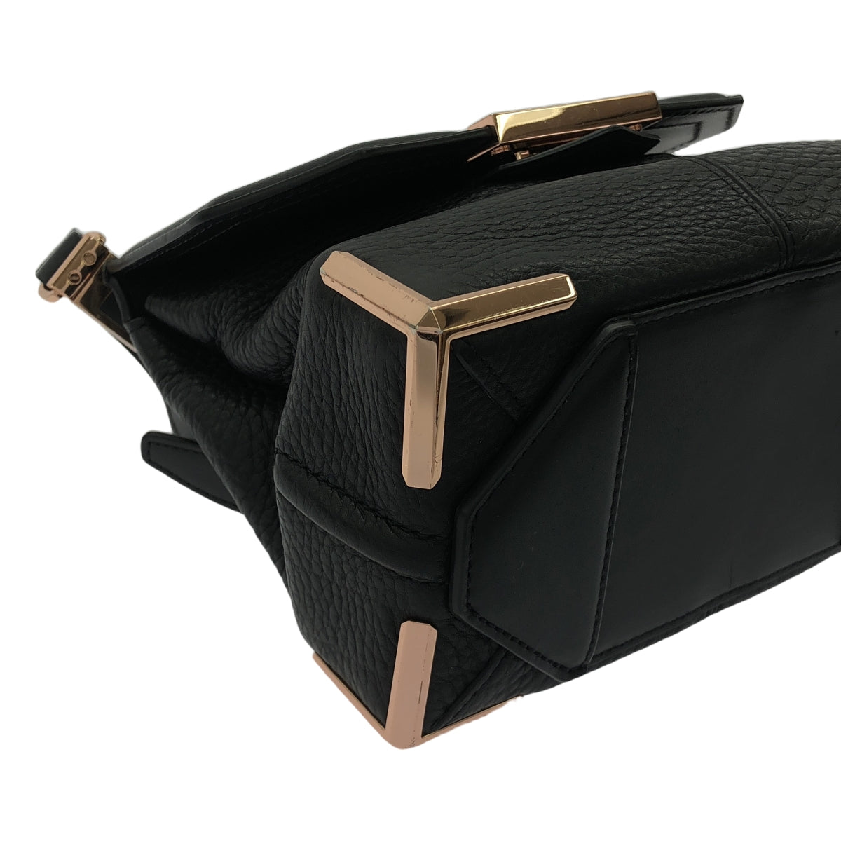 ALEXANDER WANG / アレキサンダーワン | レザー フラップ ショルダーバッグ |