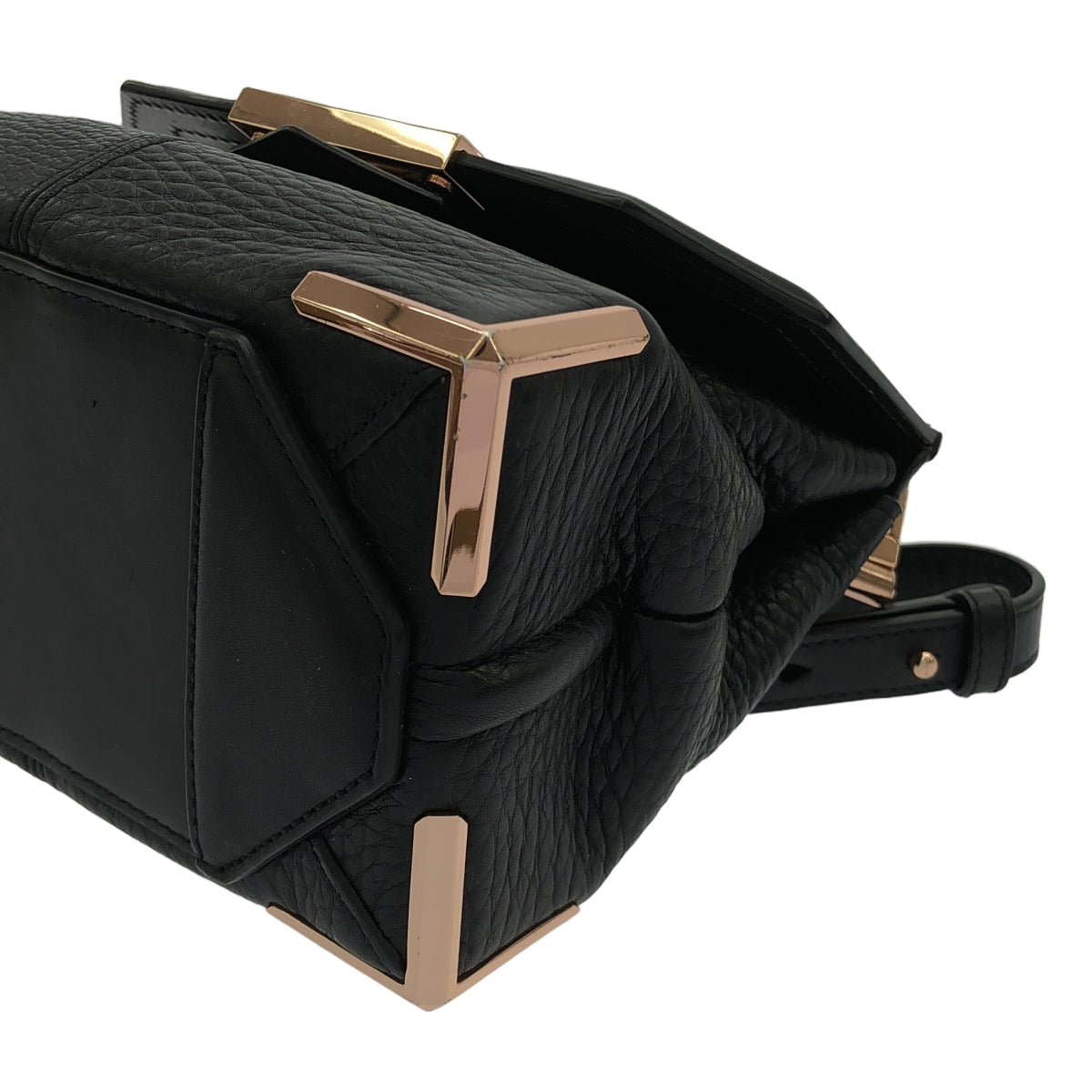 ALEXANDER WANG / アレキサンダーワン | レザー フラップ ショルダーバッグ |