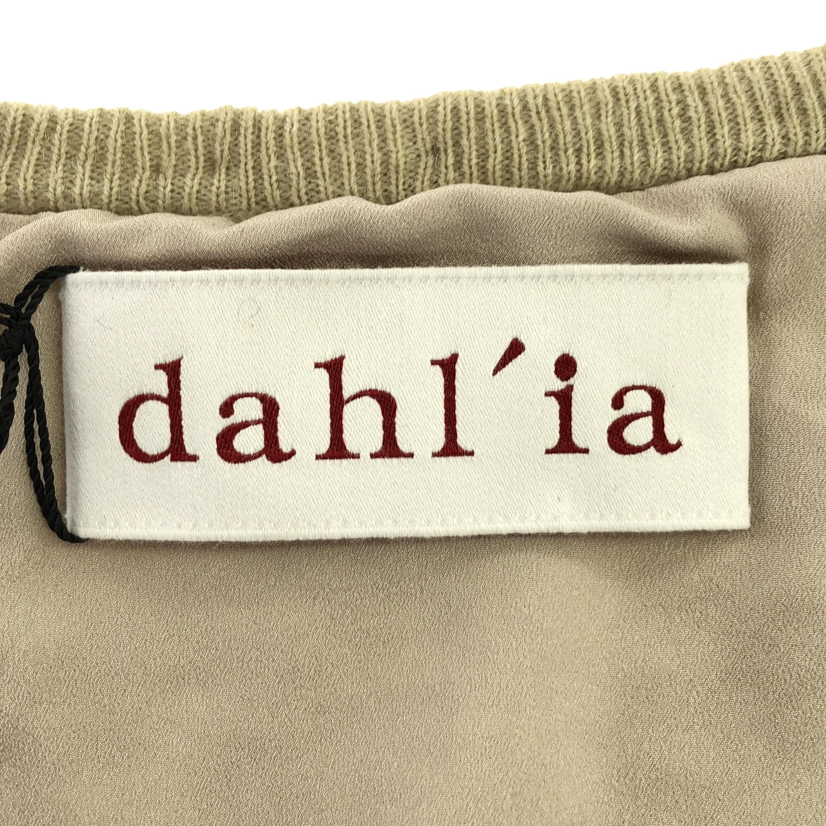 【新品】 dahl'ia / ダリア | KNIT BEADS VEST ビーズ エンブロイダリー ニットベスト | F | アイボリー | レディース