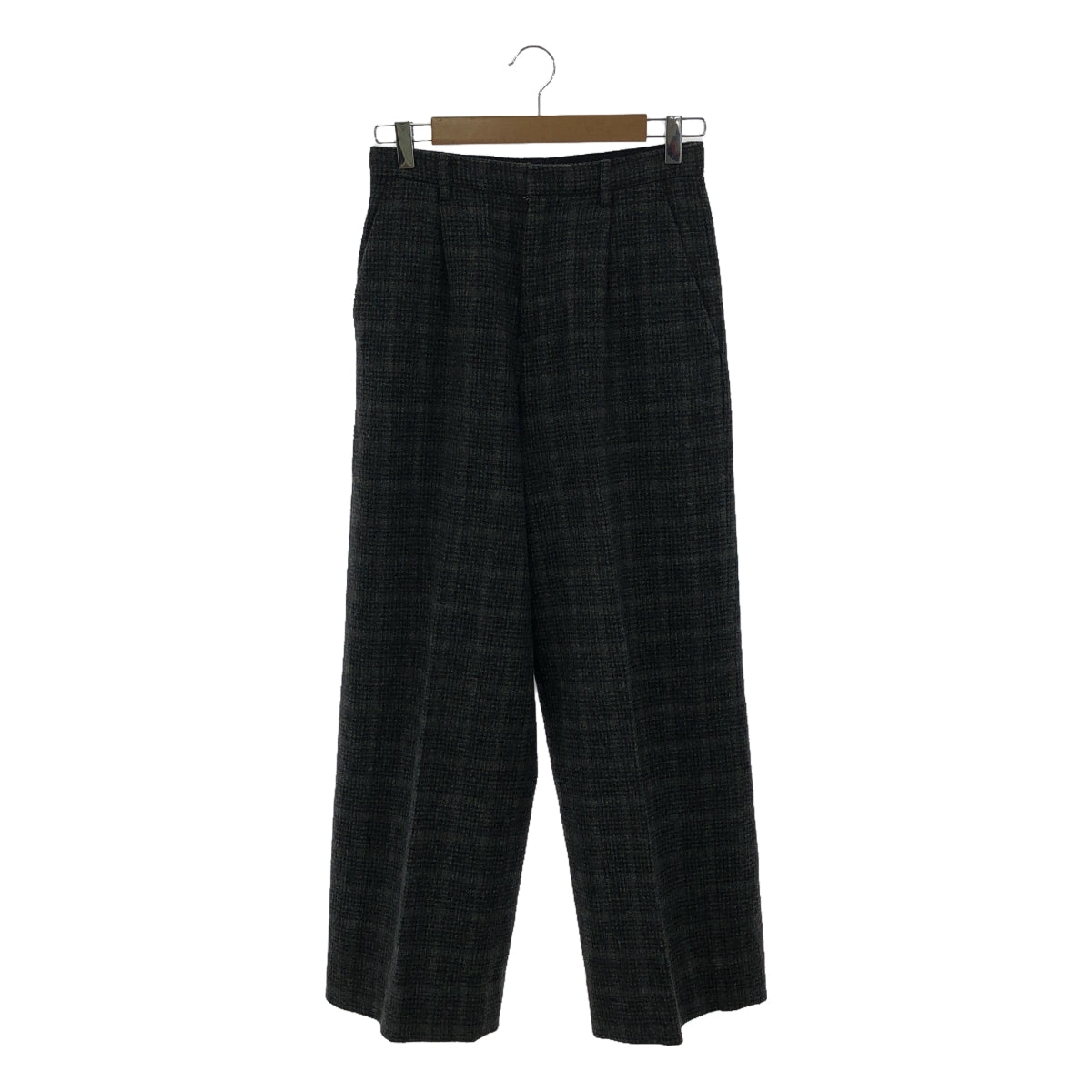 AURALEE / オーラリー | GLEN CHECK WIDE SLACKS ウール チェック ワイドスラックス パンツ | 0 | グ – KLD