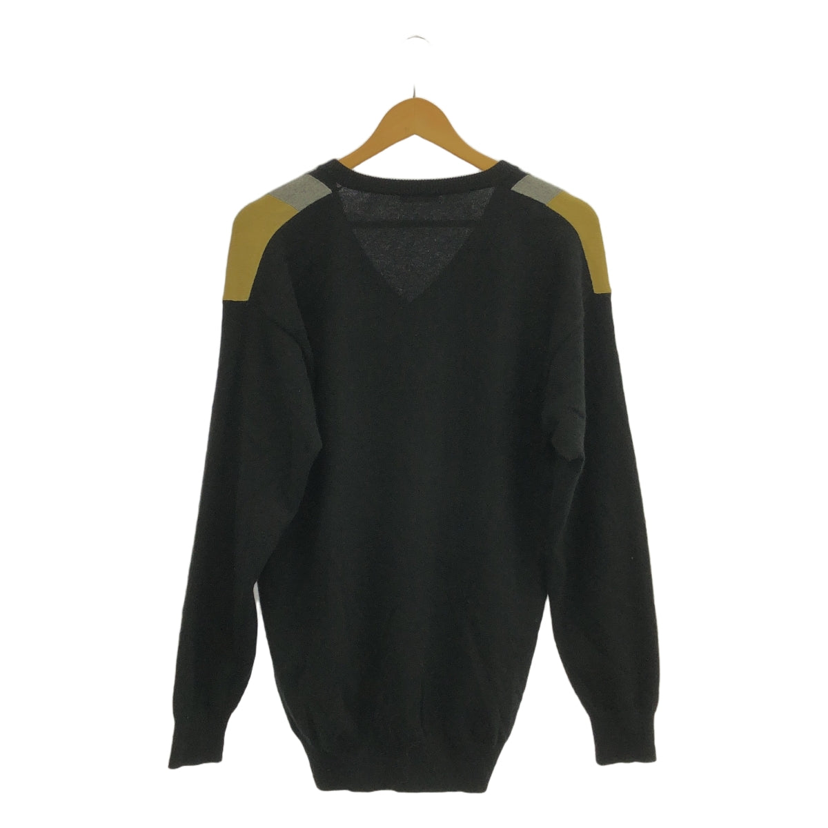 BOTTEGA VENETA | 2015AW | Tomas Mayer period / Wool geometric pattern V-neck knit | 46 | Men's