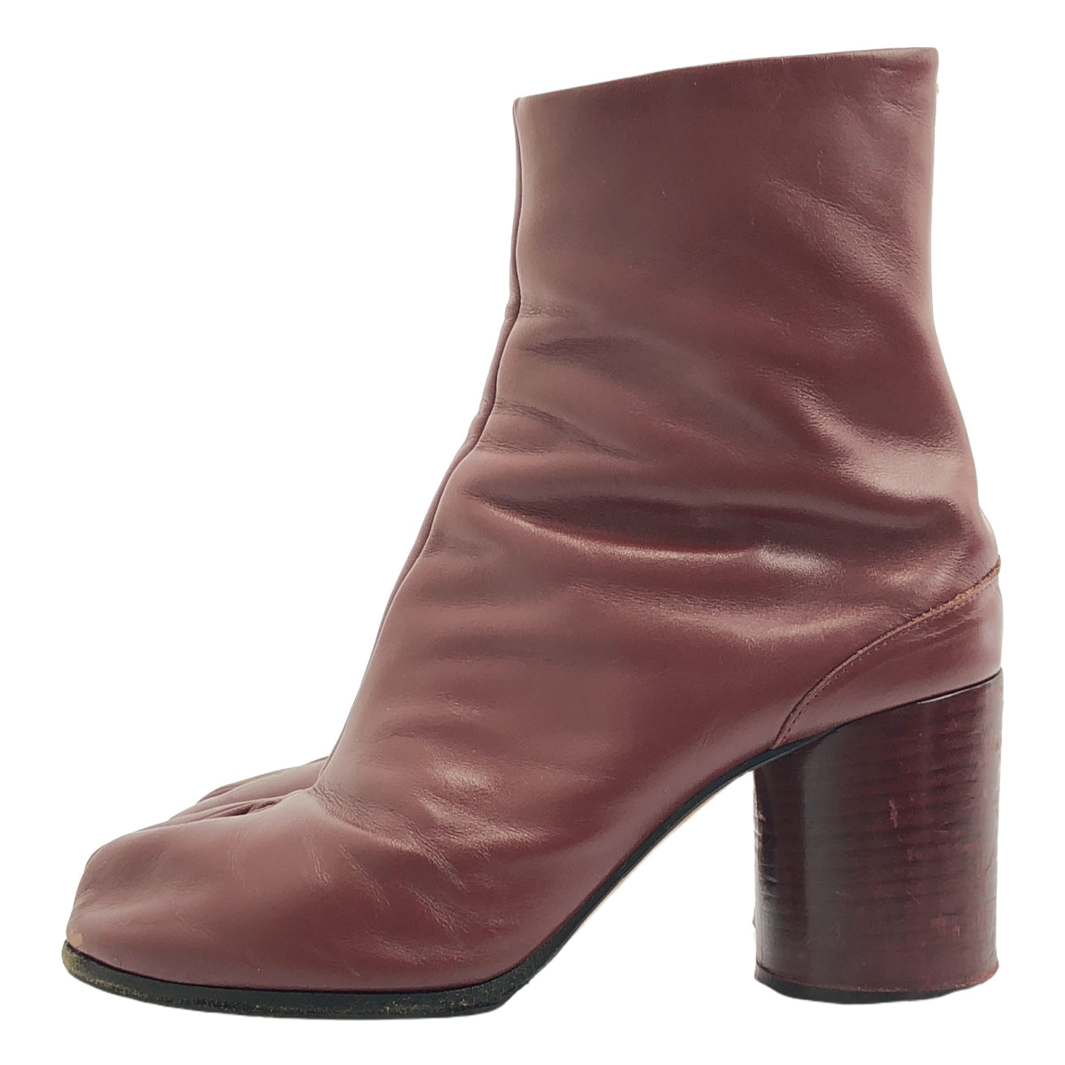 Maison Margiela / メゾンマルジェラ | Tabi タビ レザー シリンダーヒール ショートブーツ | 38 | レディース