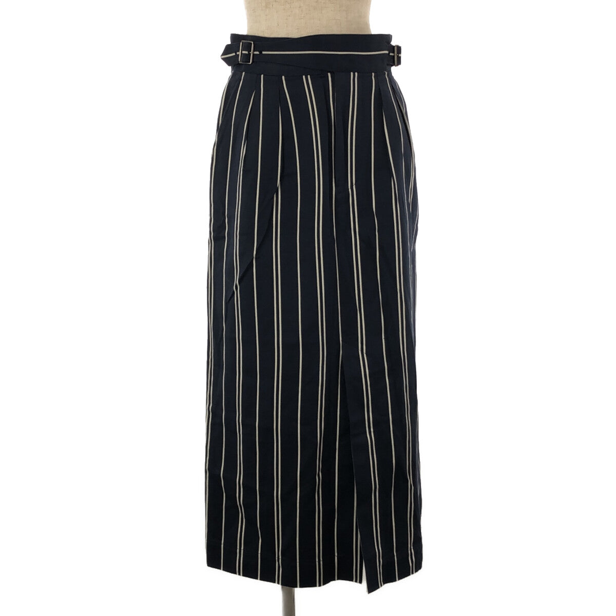 Phlannel | UK Stripe Gurkha Skirt | 1 | Navy/White | Women's