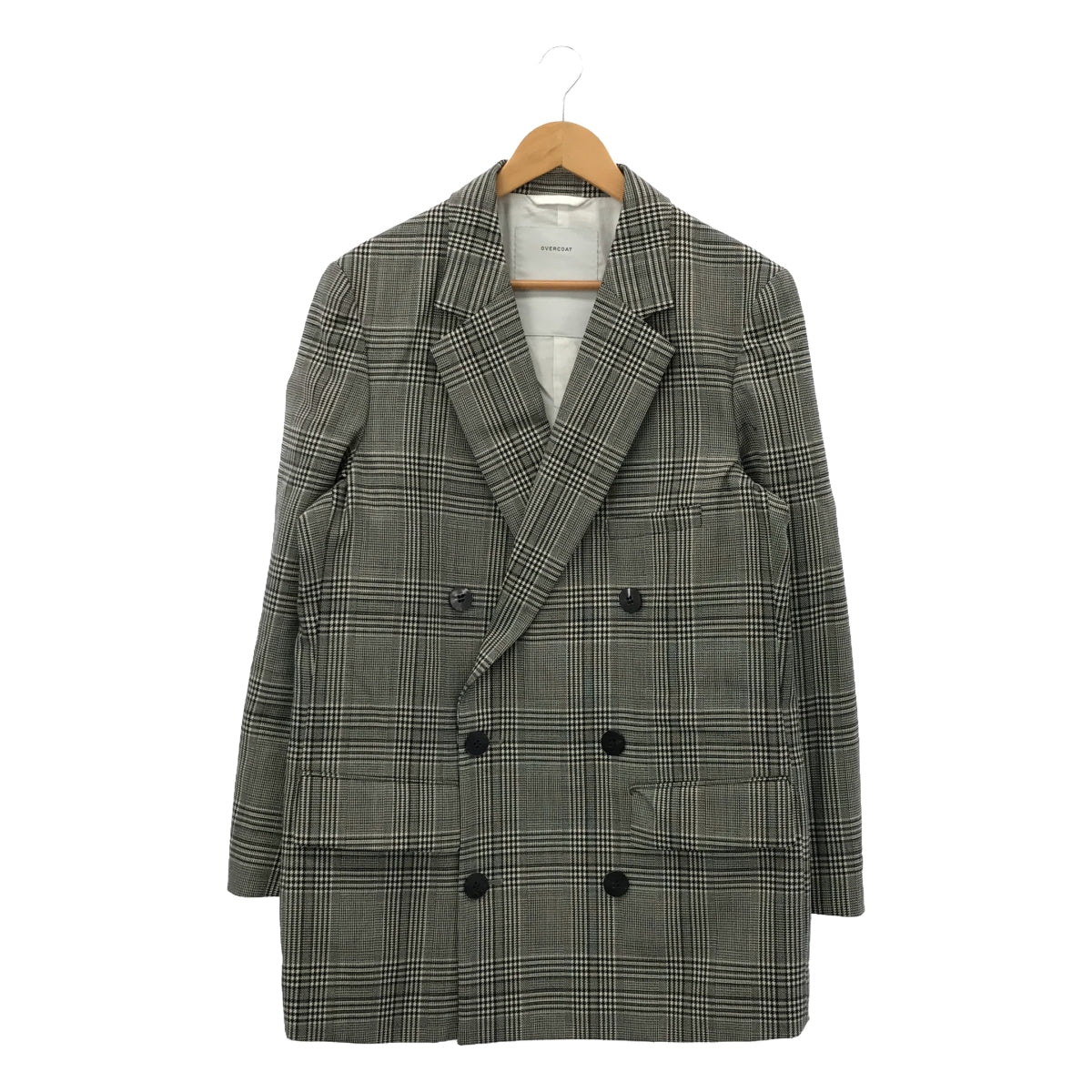 OVERCOAT / オーバーコート | 2021AW | ウール グレンチェック ダブル テーラードジャケット | 1 | メンズ – KLD