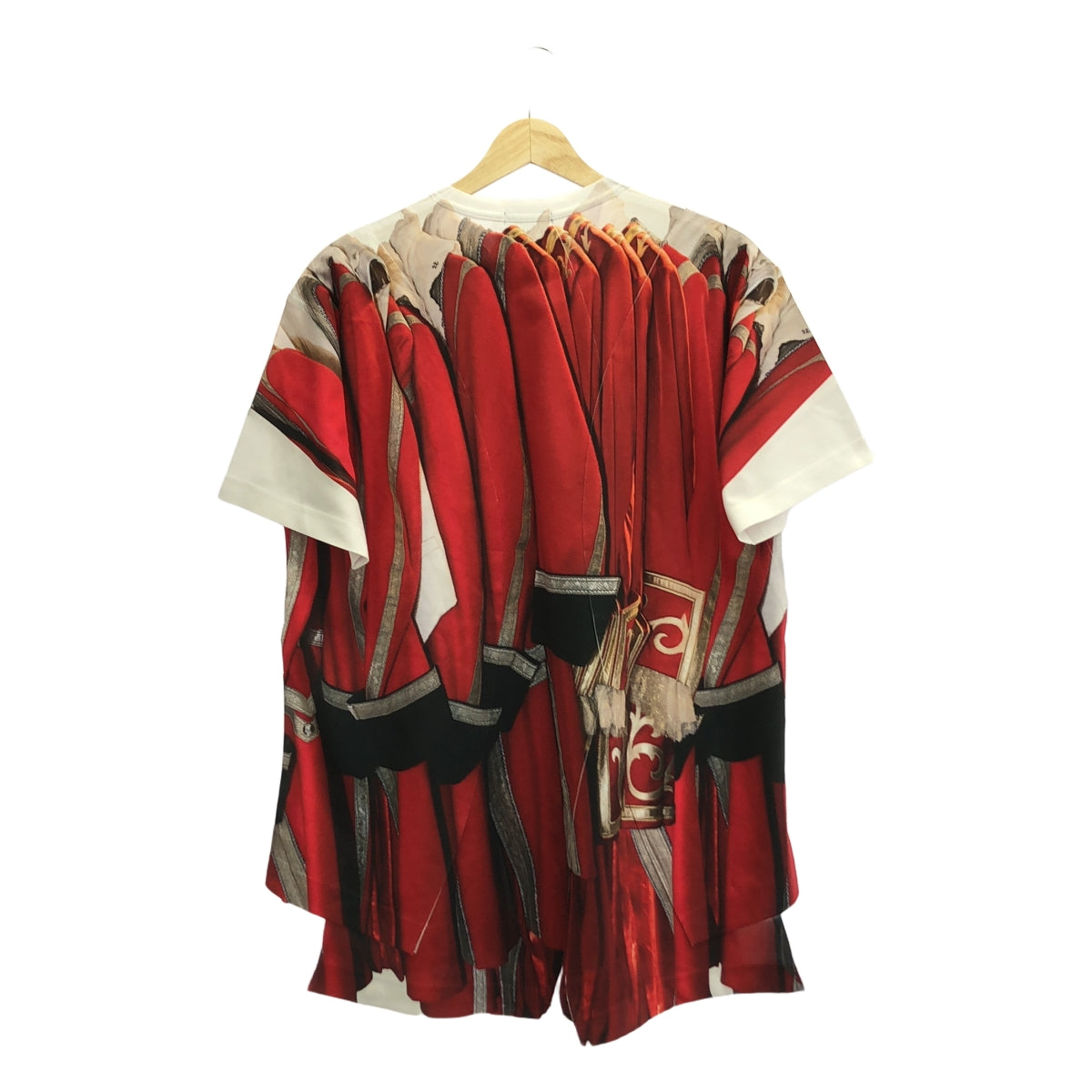 COMME des GARCONS HOMME PLUS | 2024 春夏 |錯視畫轉印圓領印花裁切與縫製 |中號 |男士
