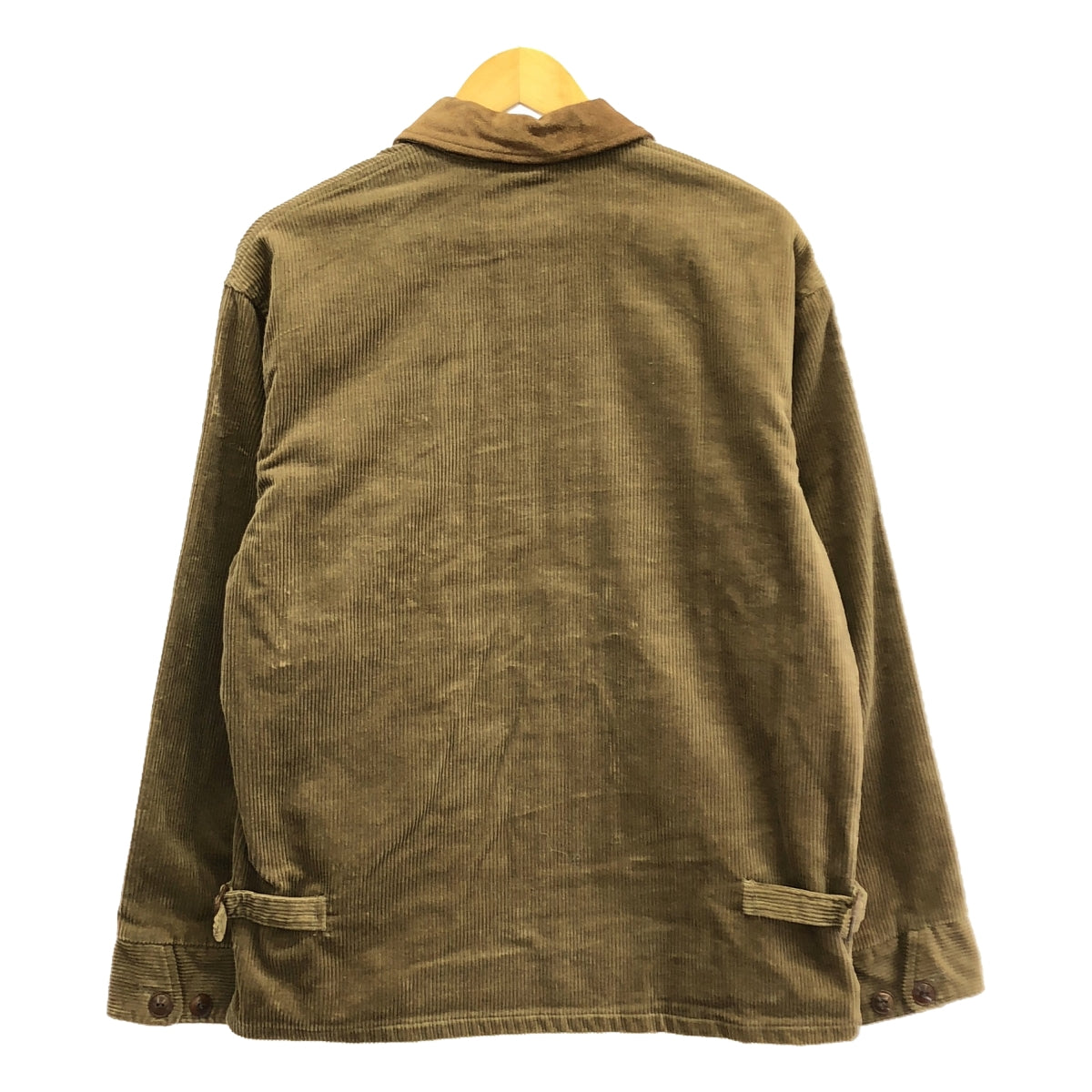 RALPH LAUREN / ラルフローレン | 1989-1992s ヴィンテージ POLO COUNTRY スエードカラー コーデュロイ ジップ ジャケット | S | ブラウン | メンズ