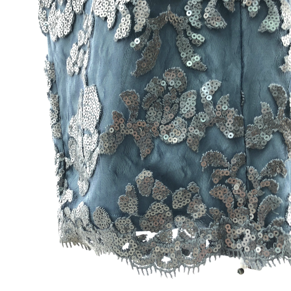 TADASHI SHOJI / タダシショージ | パイエット 刺しゅう チュール 3/4 スリーブ ドレス | 0 | レディース