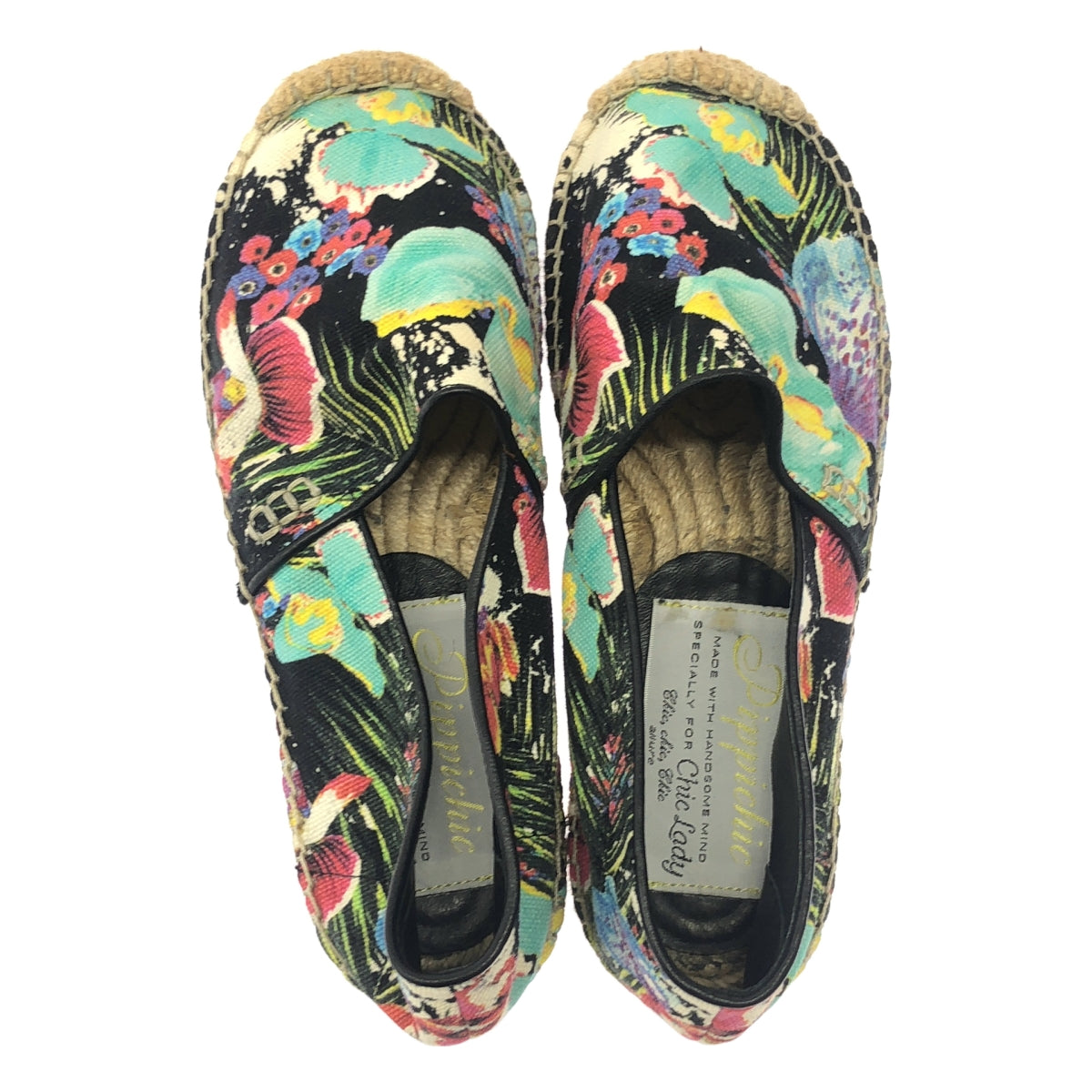 PIPPICHIC / ピッピシック | Espadrilles / エスパドリーユ 総柄 スリッポン シューズ | M | レディース
