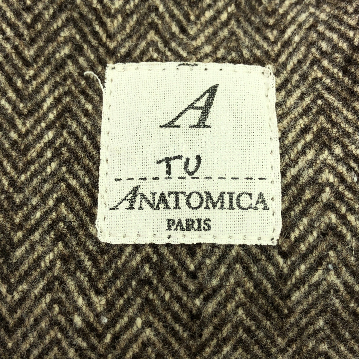 ANATOMICA | Herringbone Over Poncho Coat Cape | TU | Men's