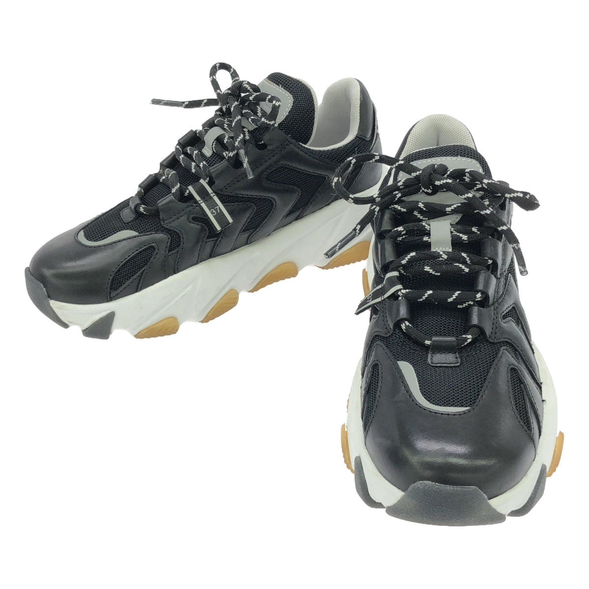 【美品】  Ash / アッシュ | 【EXTREME】BL レザー切替 チャンキースニーカー | 37 | ブラック | レディース