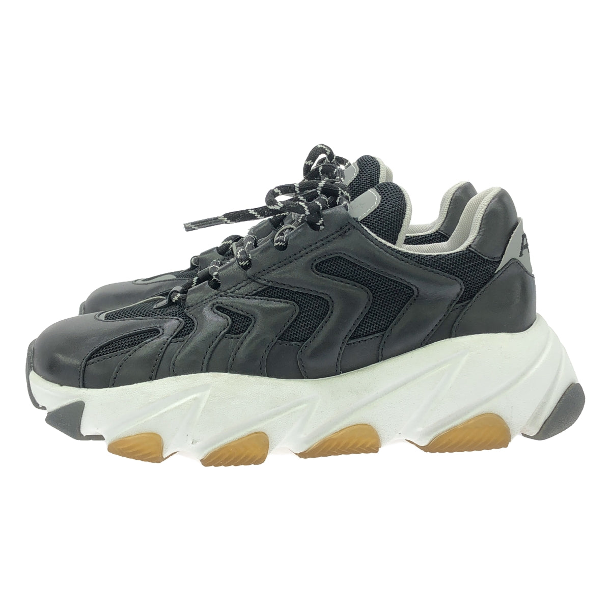 【美品】  Ash / アッシュ | 【EXTREME】BL レザー切替 チャンキースニーカー | 37 | ブラック | レディース