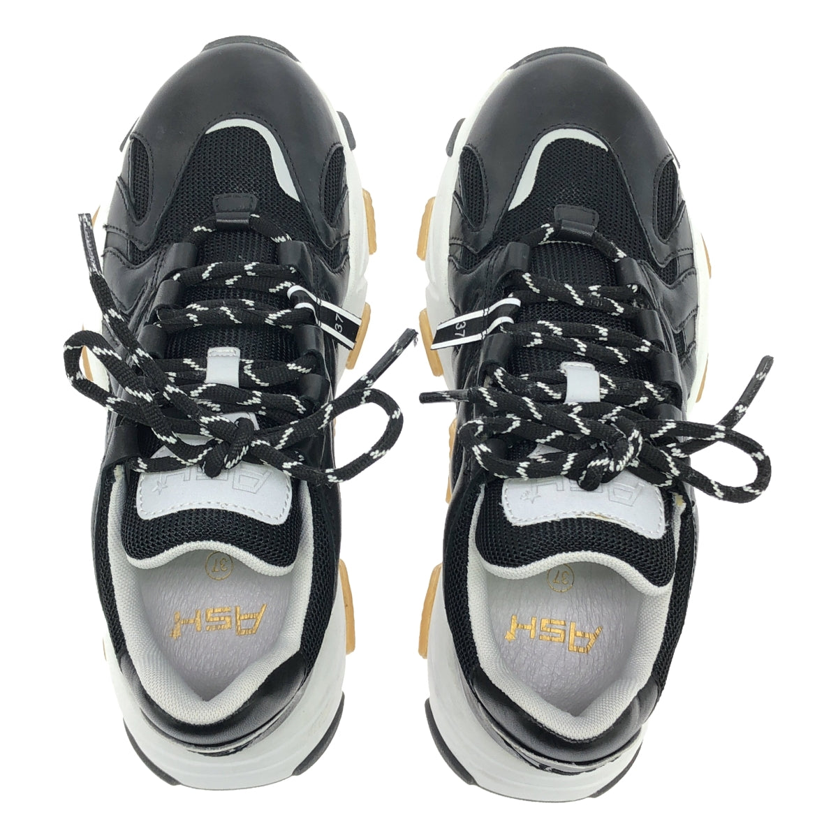 【美品】  Ash / アッシュ | 【EXTREME】BL レザー切替 チャンキースニーカー | 37 | ブラック | レディース