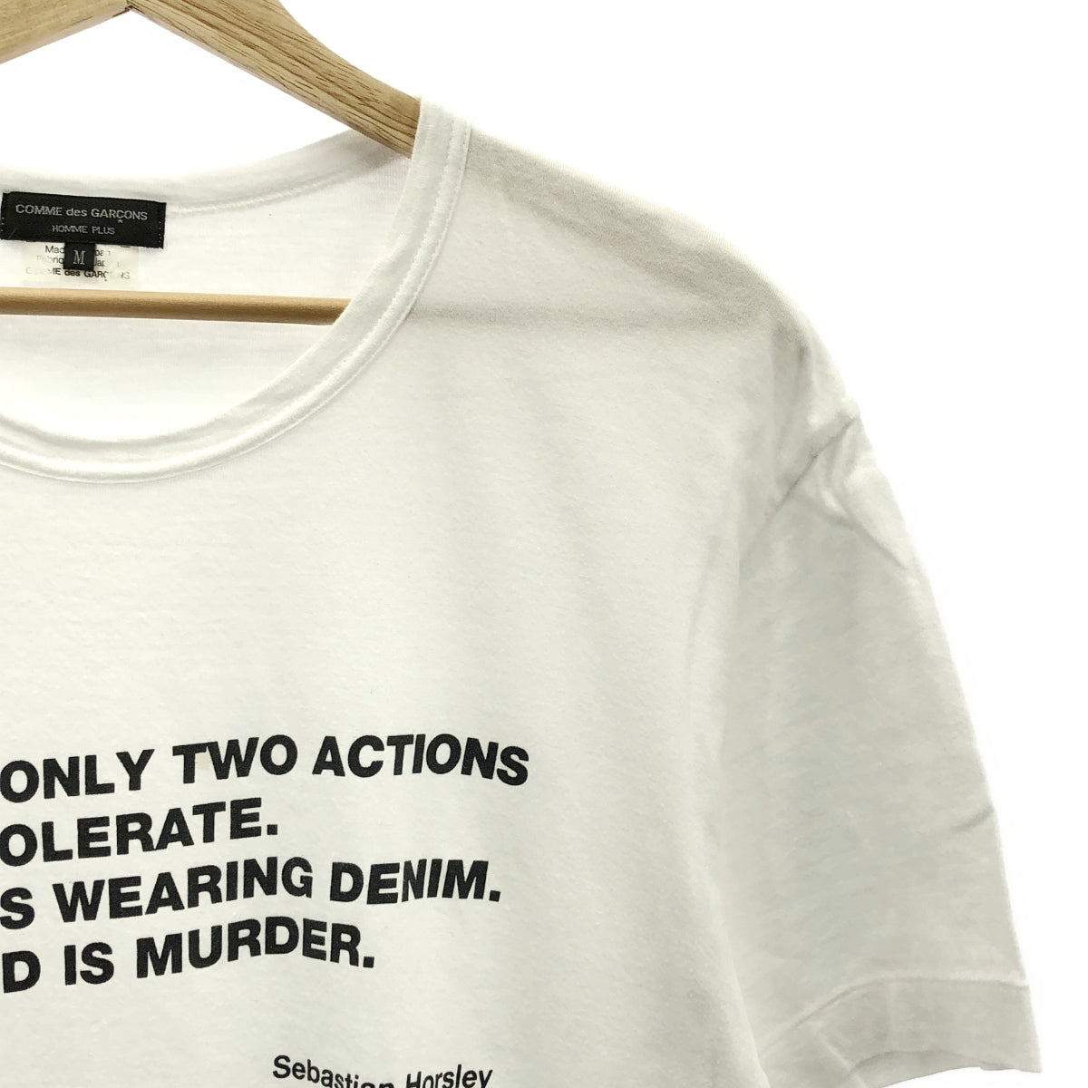 COMME des GARCONS HOMME PLUS / コムデギャルソンオムプリュス | 2007AW | Sebastian Horsley Print T-Shirt セバスチャン・ホーズリー プリント Tシャツ | M | メンズ