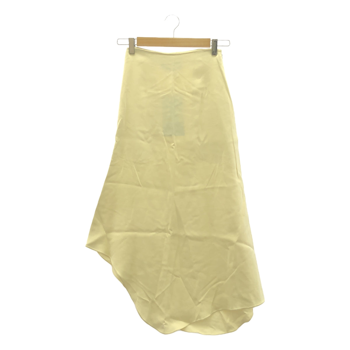 【美品】  CALCATERRA / カルカテッラ | サイドジップ アシンメトリー スカート | 36 | エクリュ | レディース