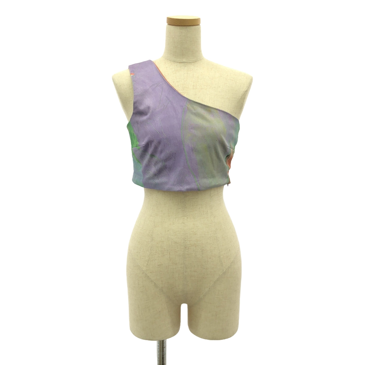 Paloma Wool / パロマウール | ONE SHOULDER BUSTIER グラフィック プリント ワンショルダー ビスチェ | 34 | マルチカラー | レディース