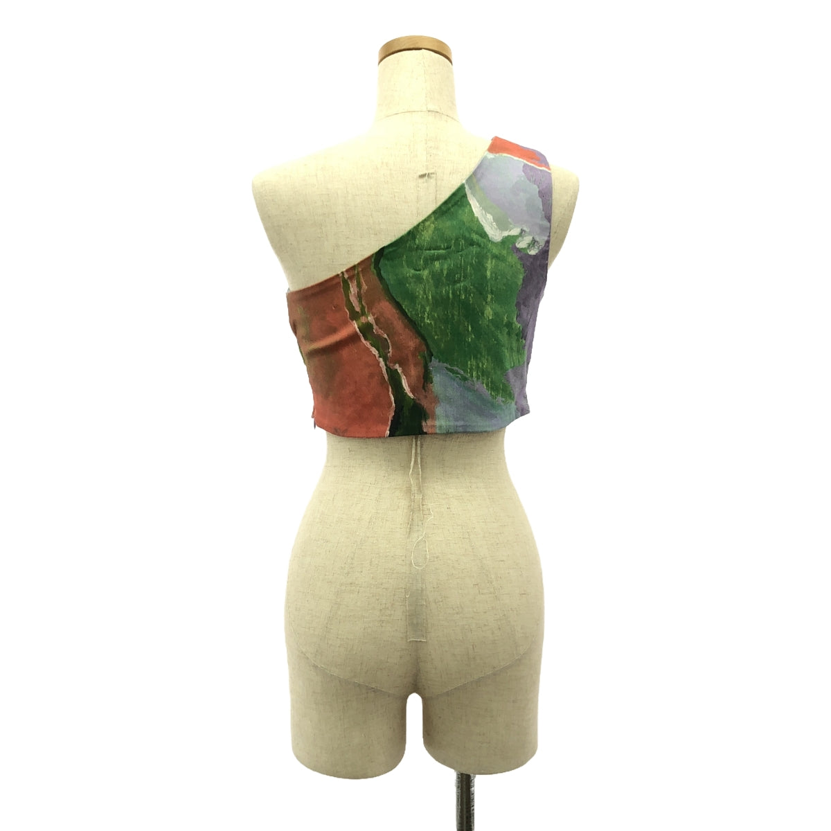 Paloma Wool / パロマウール | ONE SHOULDER BUSTIER グラフィック プリント ワンショルダー ビスチェ | 34 | マルチカラー | レディース