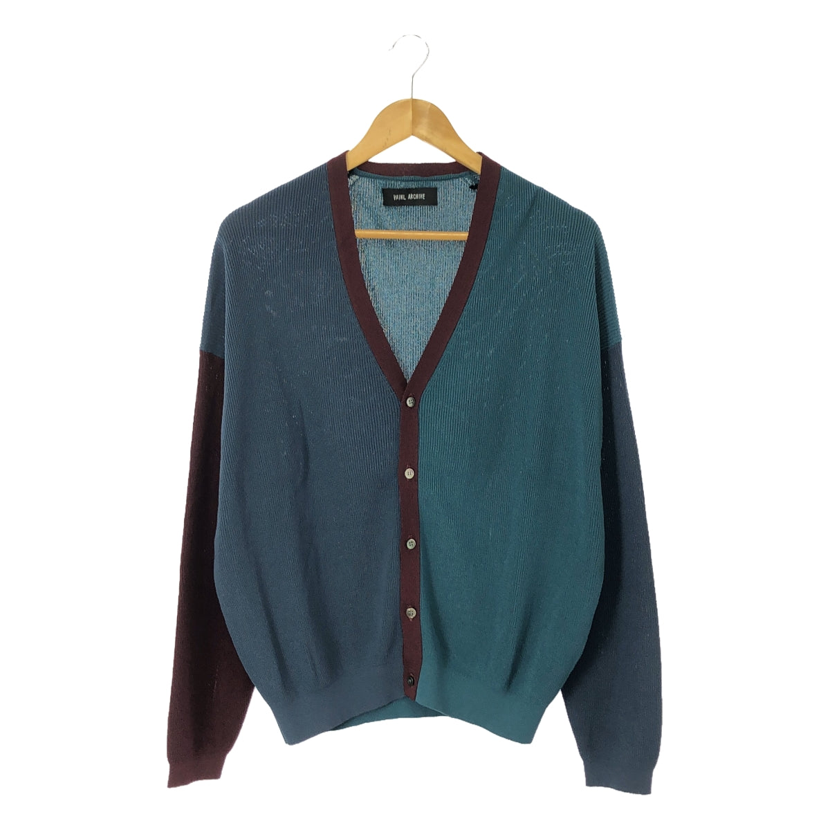 Vainl Archive | GEORGE-KK Crazy Pattern V-neck Knit Cardigan | M | Men's