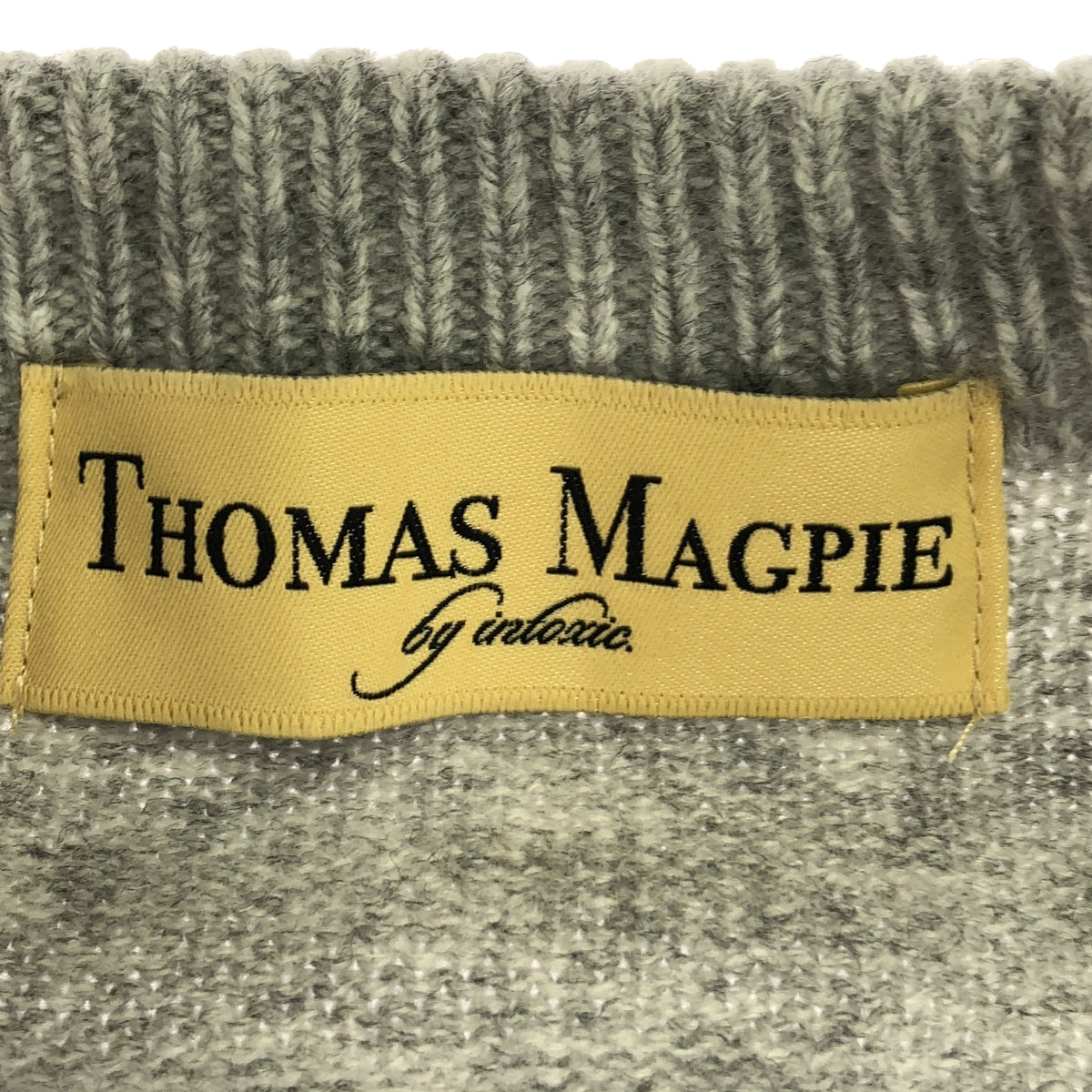 Thomas magpie / トーマスマグパイ | ダメージ クルーネック ニット | 38 | グレー | レディース