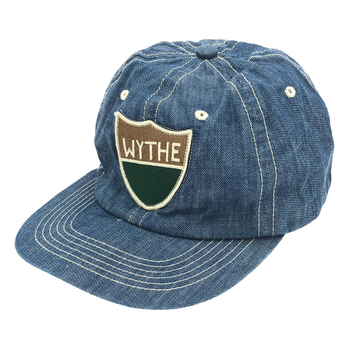 WYTHE / 와이스 | 2022SS | DENIM SEED BADGE CAP 데님 시드 배지 캡 | F | 인디고 | 남성
