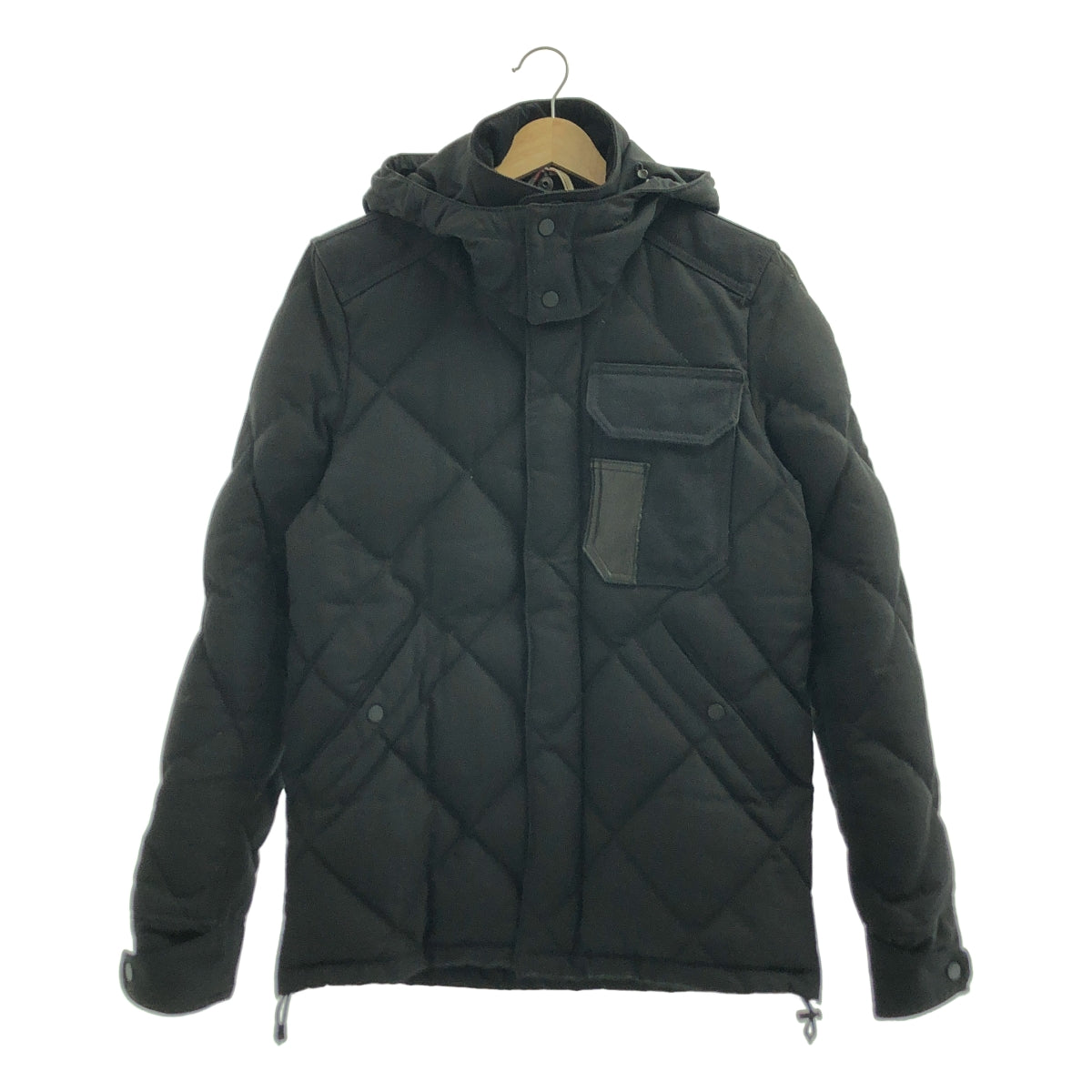 JUNYA WATANABE COMME des GARCONS MAN / ジュンヤワタナベコムデギャルソンマン | 2012AW | × DUVETICA / デュベティカ キルティング エルボーパッチ フーデッド ダウンジャケット | XS | メンズ