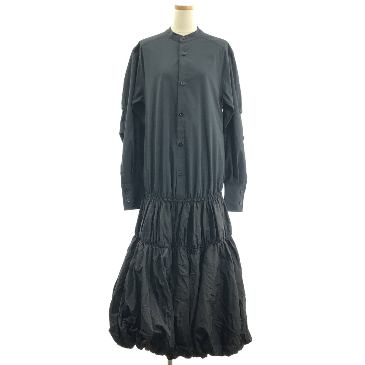 UN3D / 앤슬리드 | BALLOON SHIRT OP / 셔츠 원피스 | 38 | 블랙 | 여성