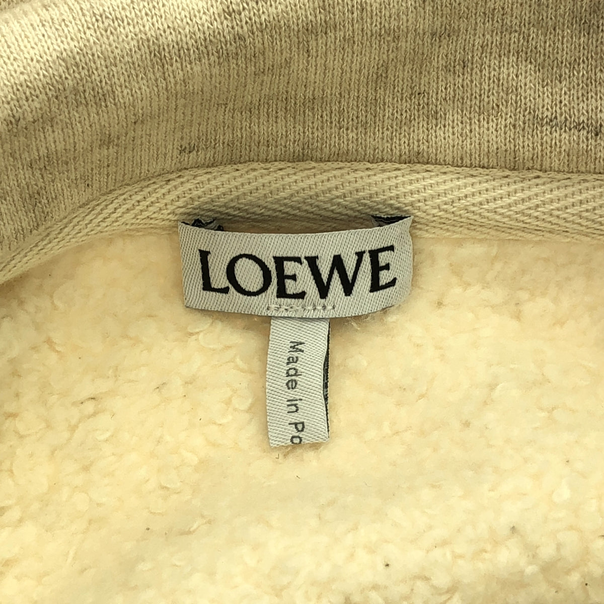 【미품】 LOEWE / 로에베 | 오버 사이즈 후디 | M | 화이트 시스템 | 여성